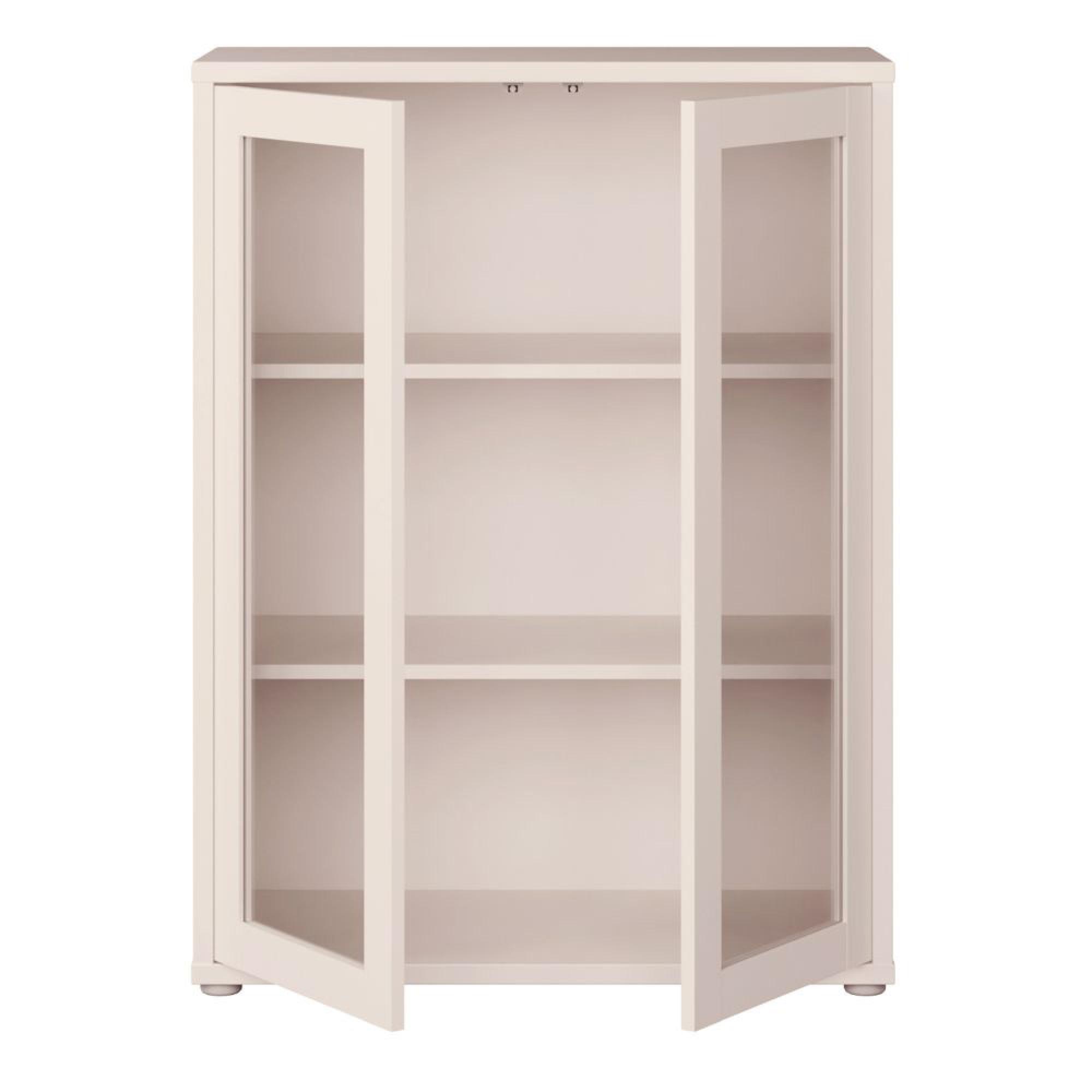 Alice Springs Cupboard - 2 Door - Glass - Sand