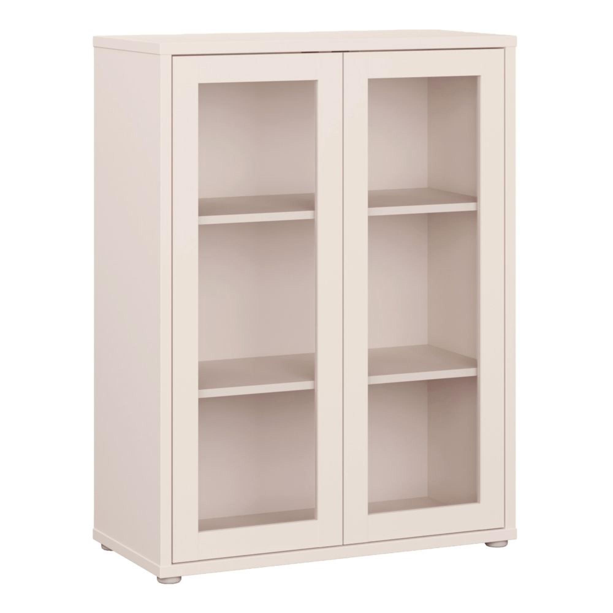 Alice Springs Cupboard - 2 Door - Glass - Sand