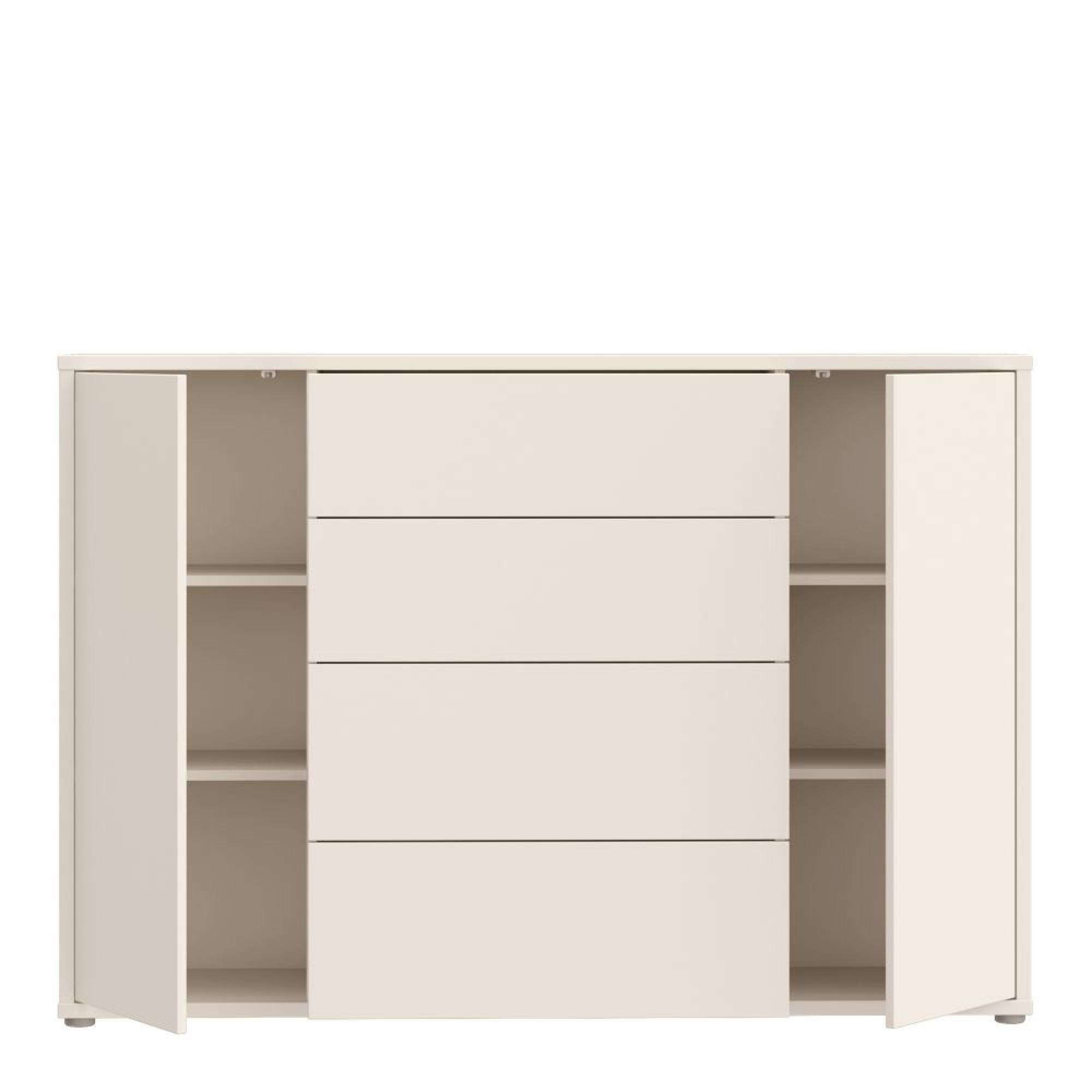 Alice Springs Hall Cabinet - 2 Door - 4 Drawer - Wide - Sand