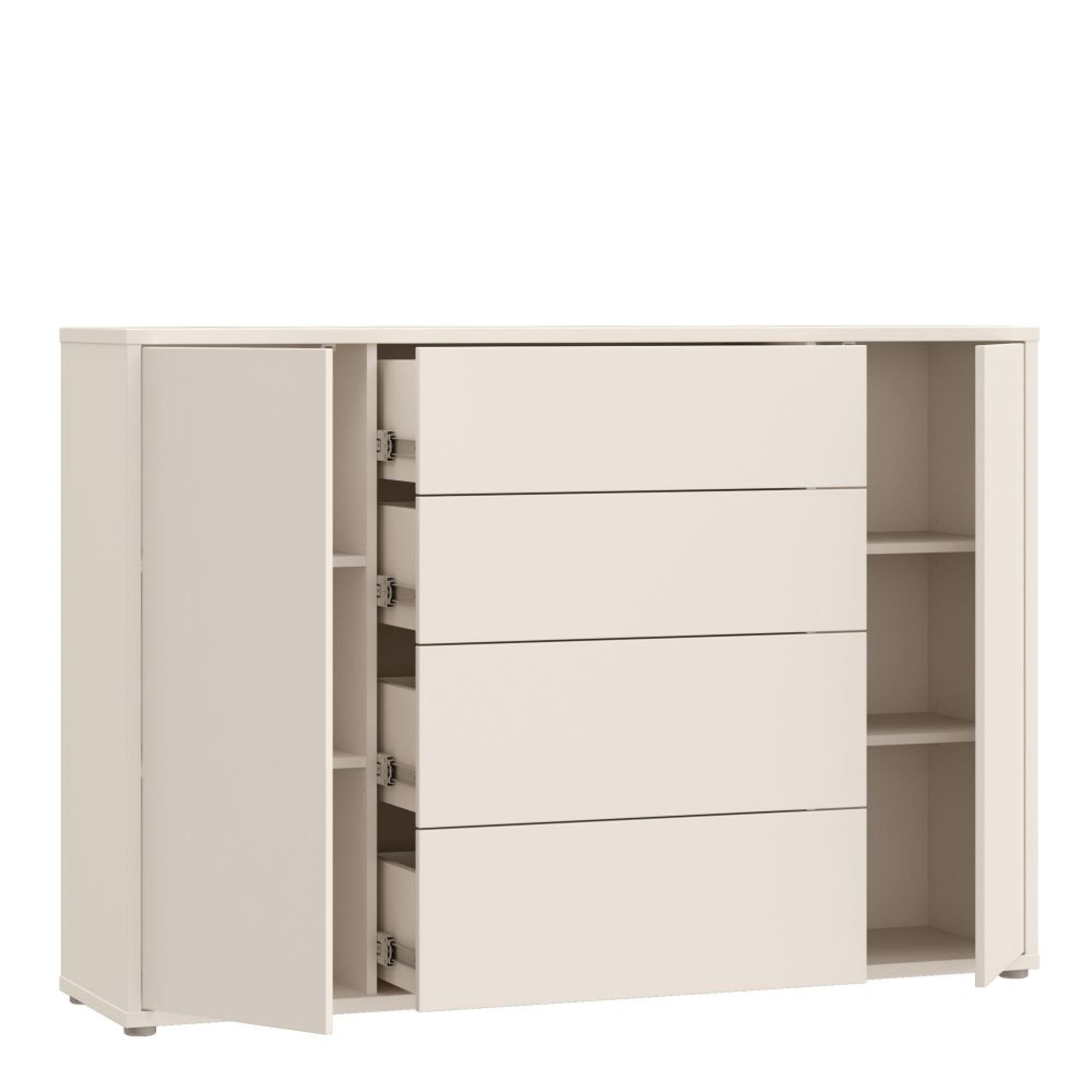 Alice Springs Hall Cabinet - 2 Door - 4 Drawer - Wide - Sand