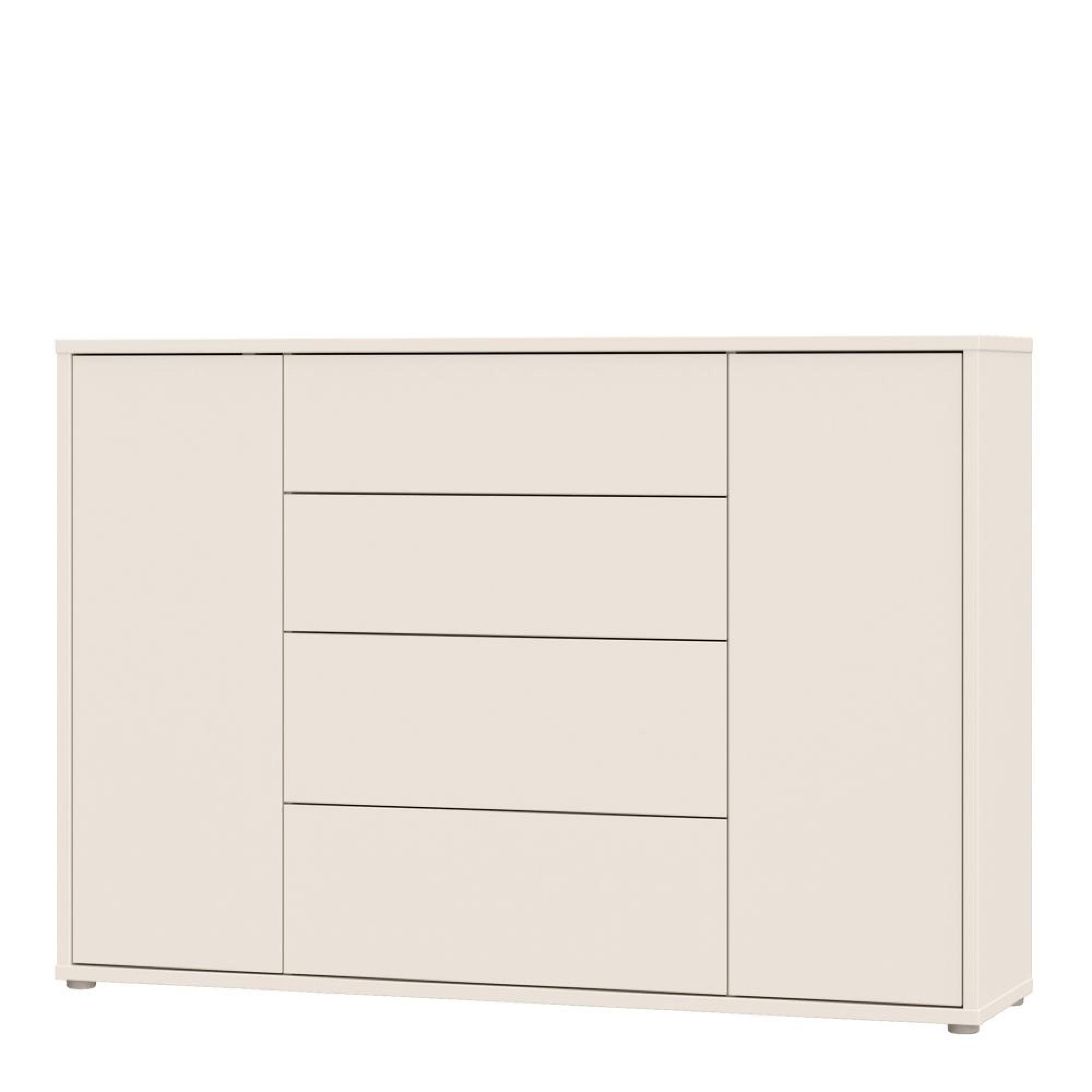 Alice Springs Hall Cabinet - 2 Door - 4 Drawer - Wide - Sand
