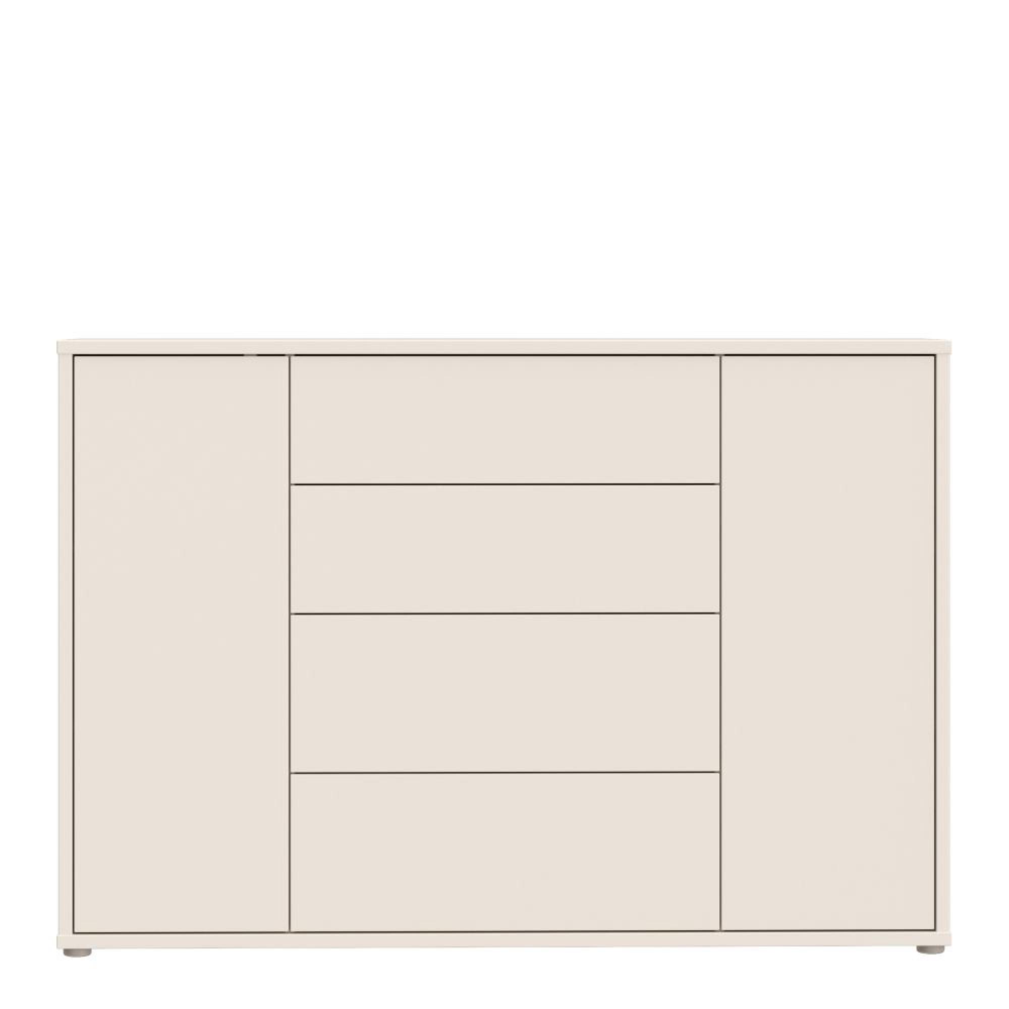 Alice Springs Hall Cabinet - 2 Door - 4 Drawer - Wide - Sand