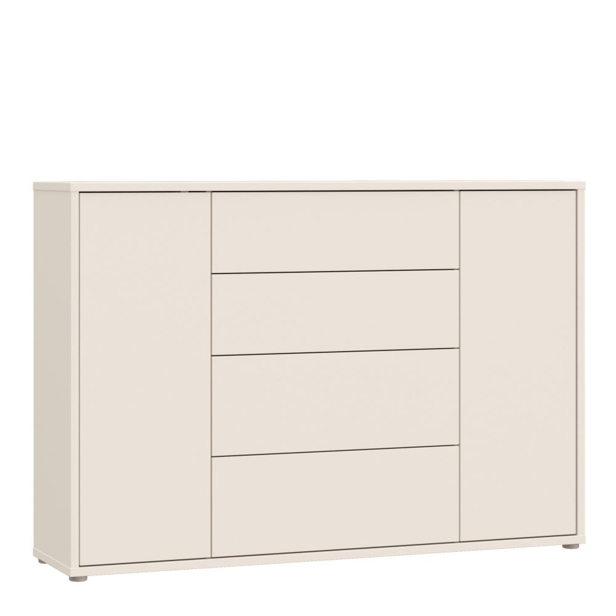 Alice Springs Hall Cabinet - 2 Door - 4 Drawer - Wide - Sand