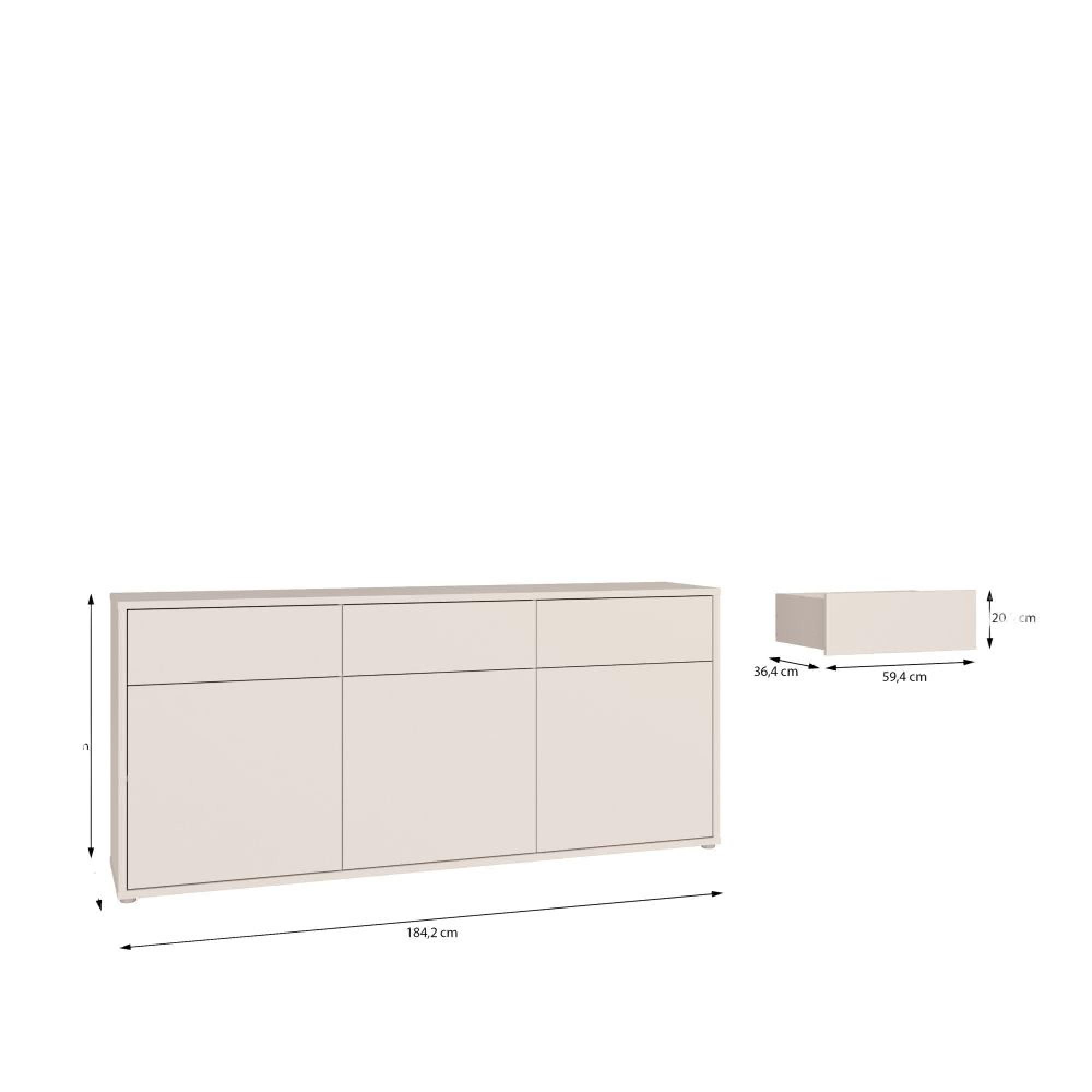 Alice Springs Hall Cabinet - 3 Door - 3 Drawer - Sand