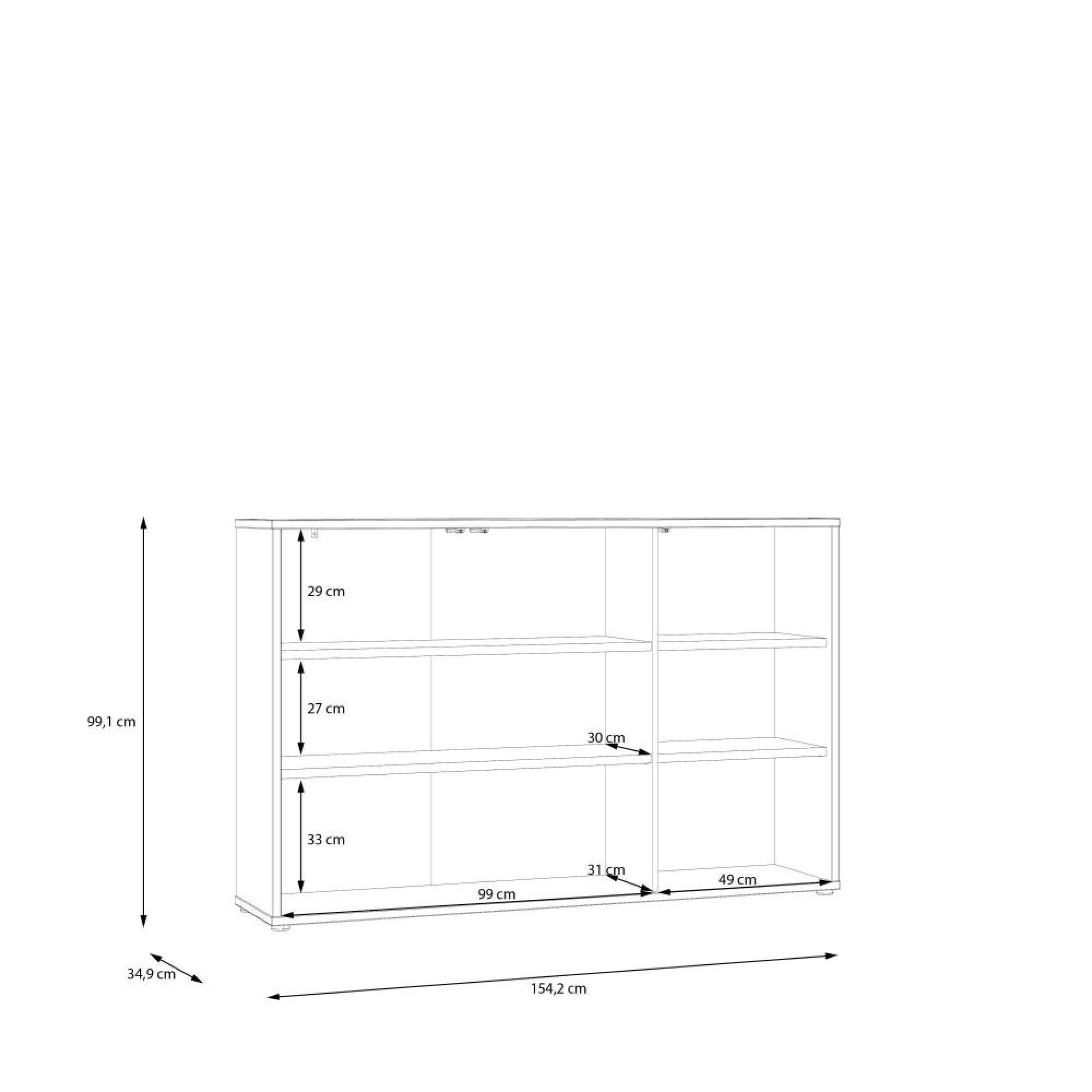Alice Springs Hall Cabinet - 3 Door - Sand
