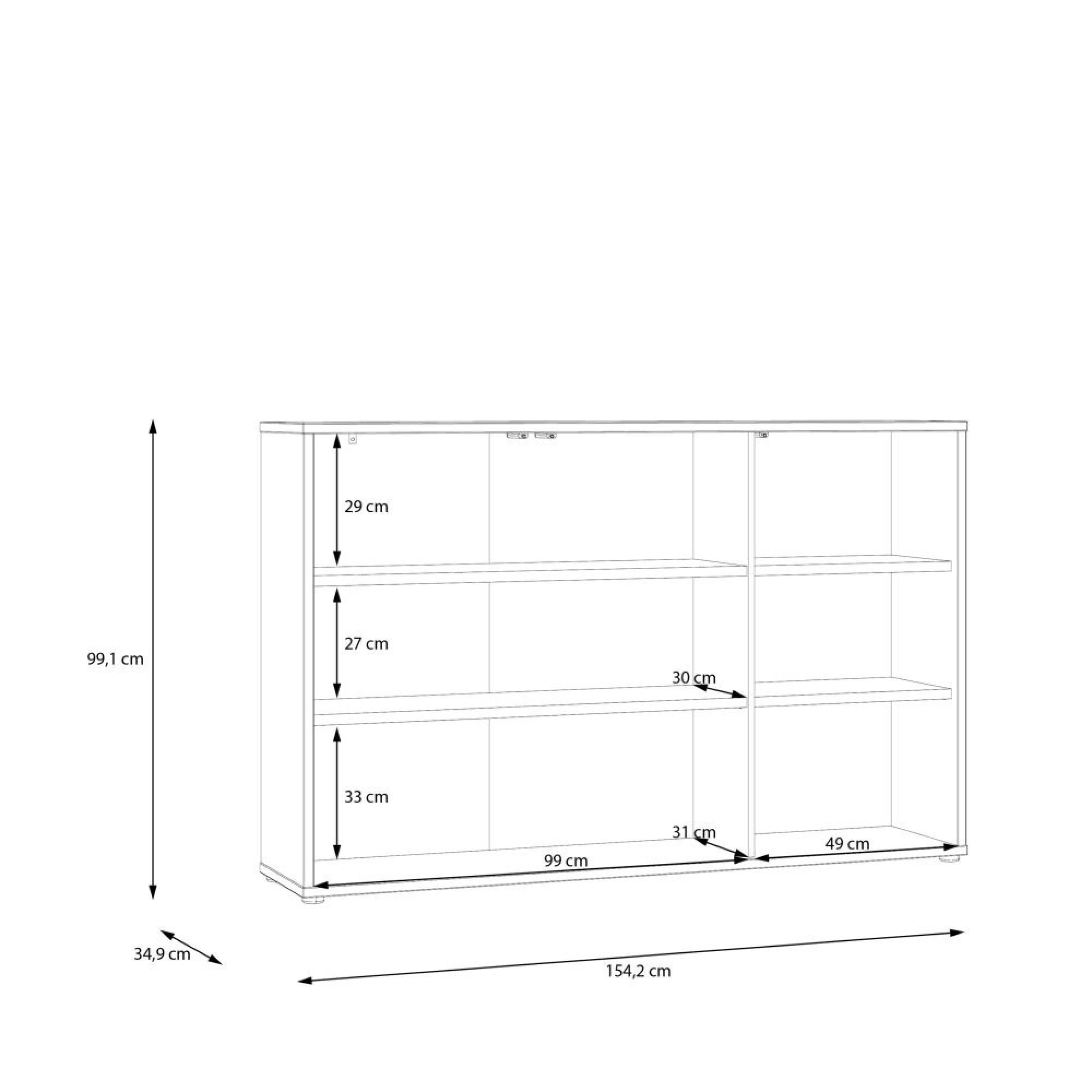 Alice Springs Hall Cabinet - 3 Door - Terracotta