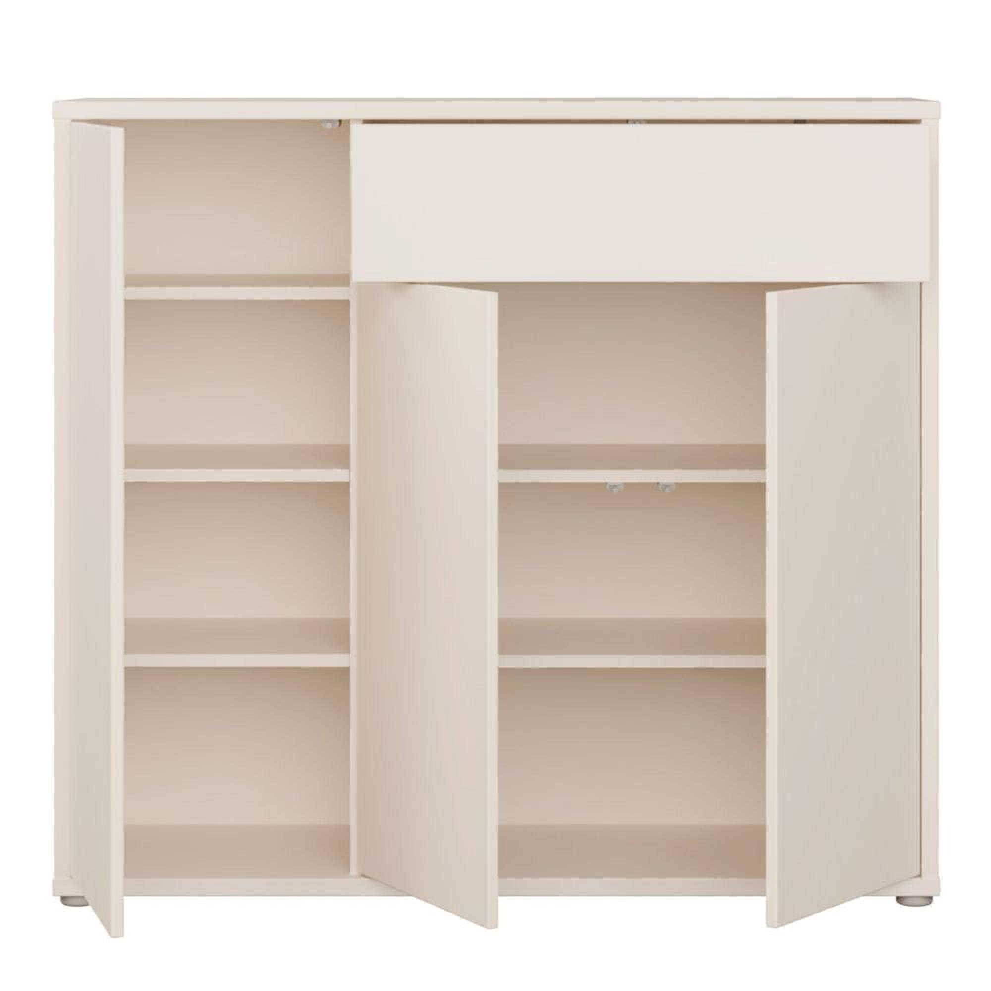 Alice Springs Storage Cabinet - 3 Door - 1 Drawer - Sand