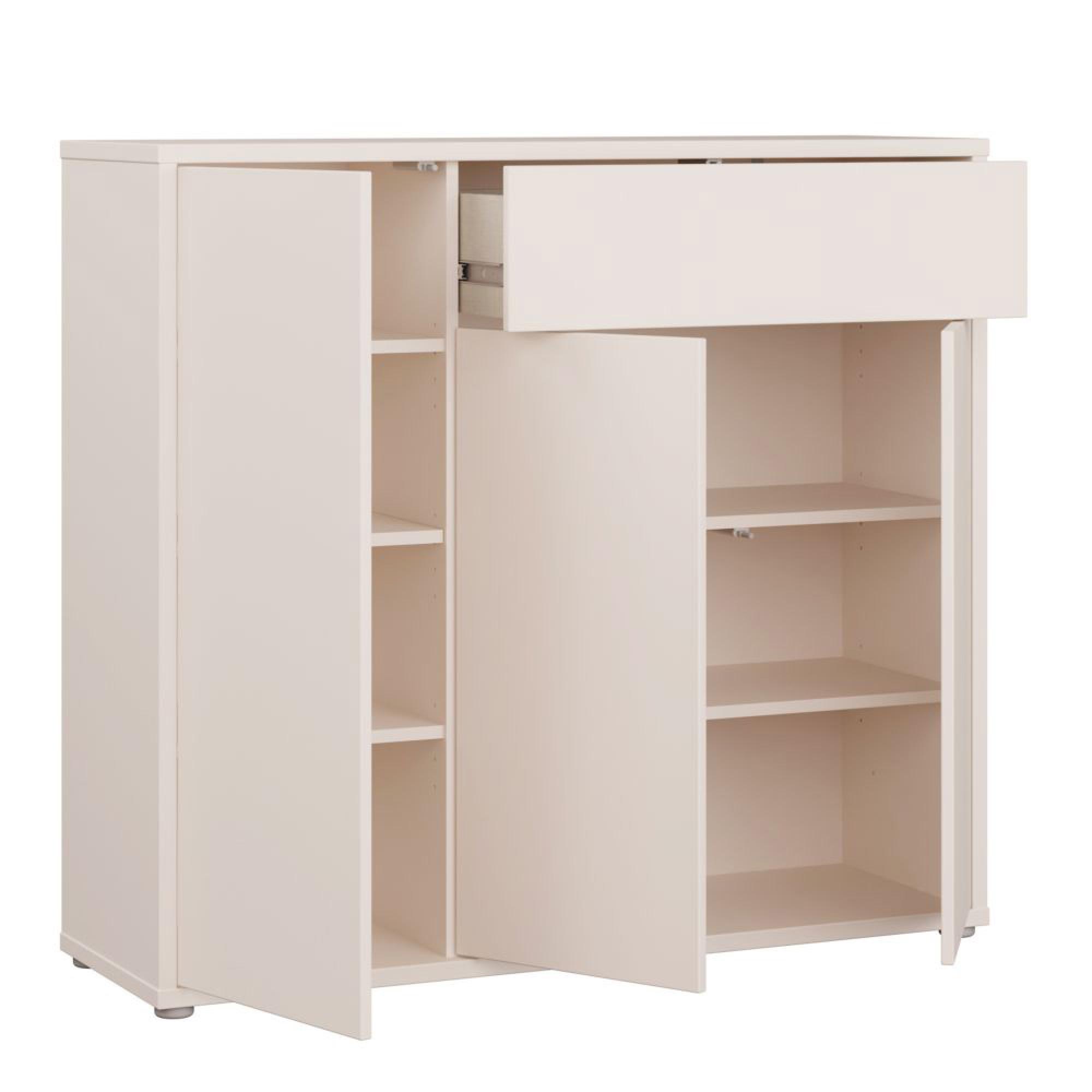 Alice Springs Storage Cabinet - 3 Door - 1 Drawer - Sand