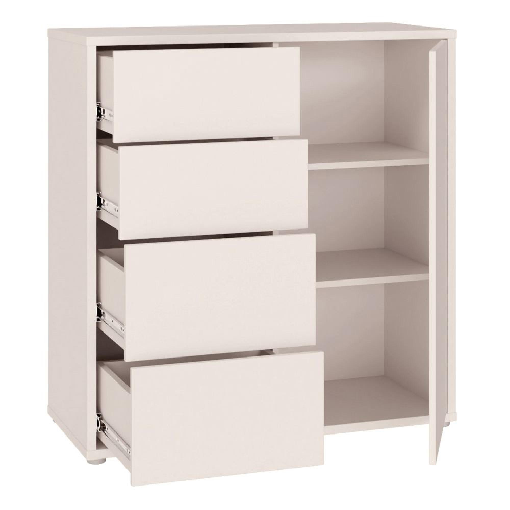 Alice Springs Storage Cabinet - 1 Door - 4 Drawer - Sand