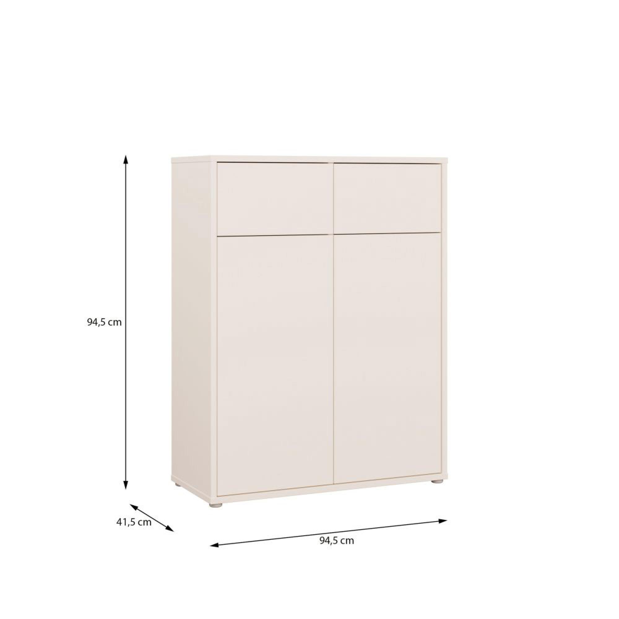 Alice Springs Storage Cabinet - 2 Door - 2 Drawer - Sand