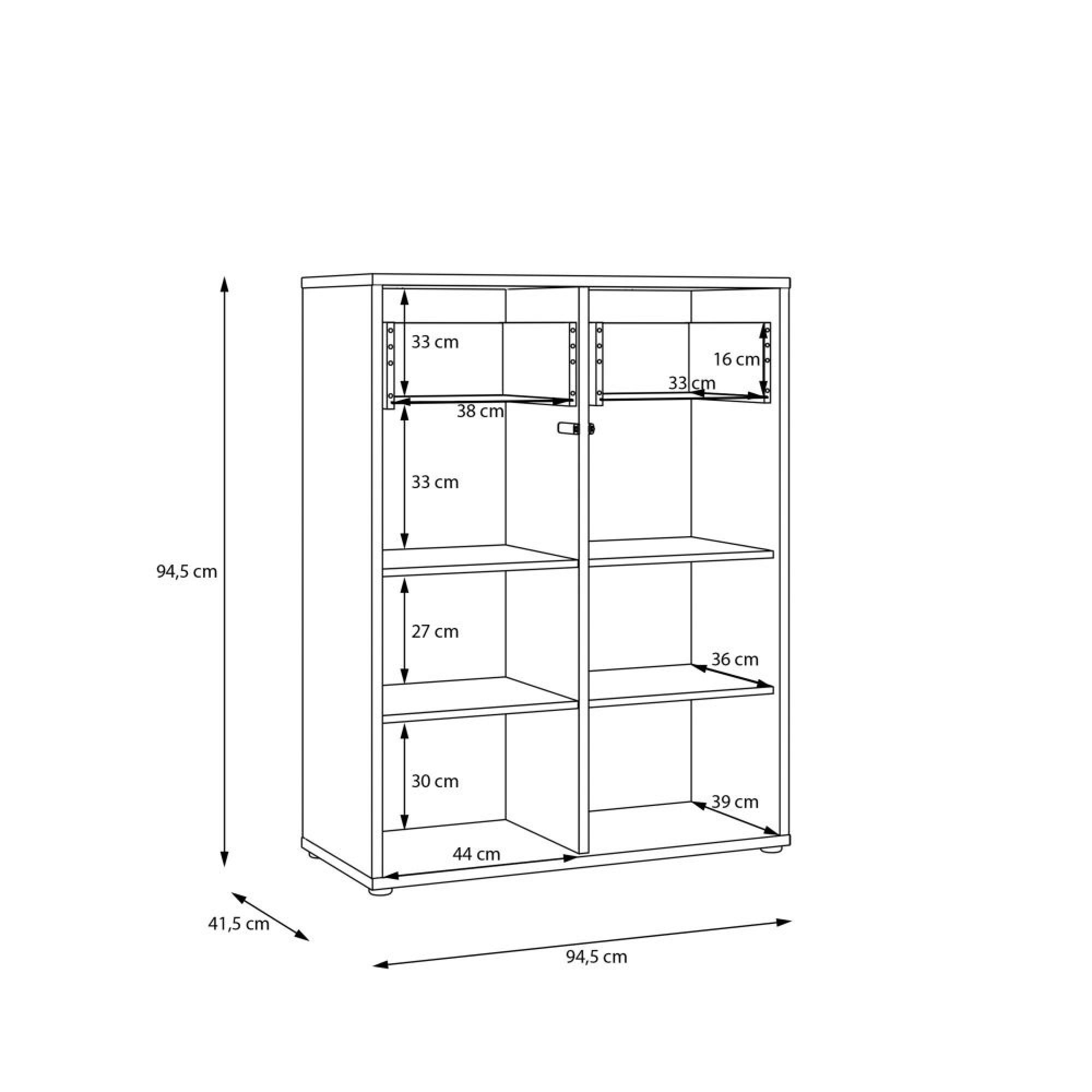 Alice Springs Storage Cabinet - 2 Door - 2 Drawer - Sand