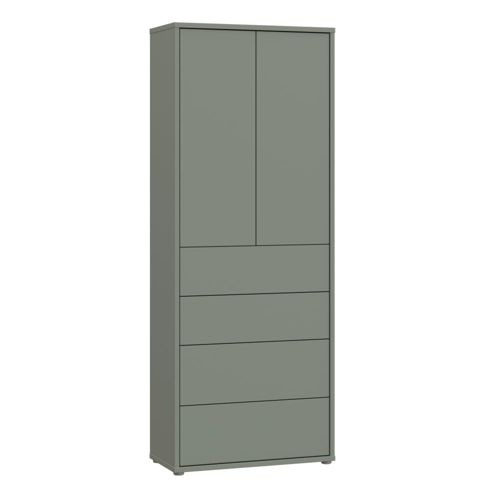 Alice Springs Storage Cabinet - 2 Door - 4 Drawer - Tall - Sage Green