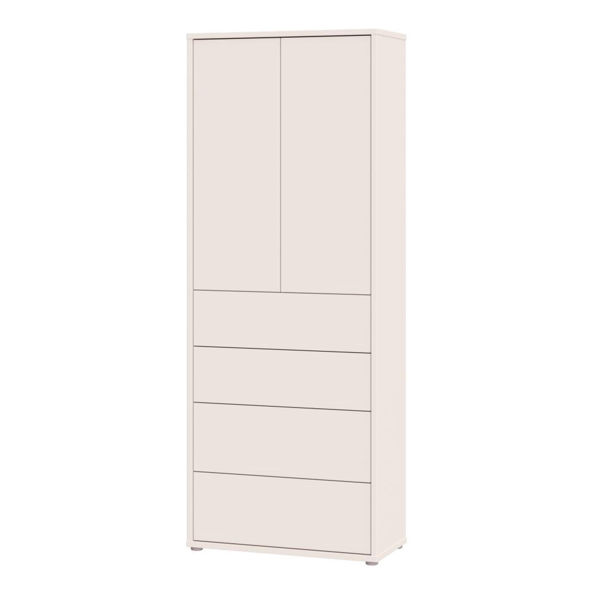 Alice Springs Storage Cabinet - 2 Door - 4 Drawer - Tall - Sand