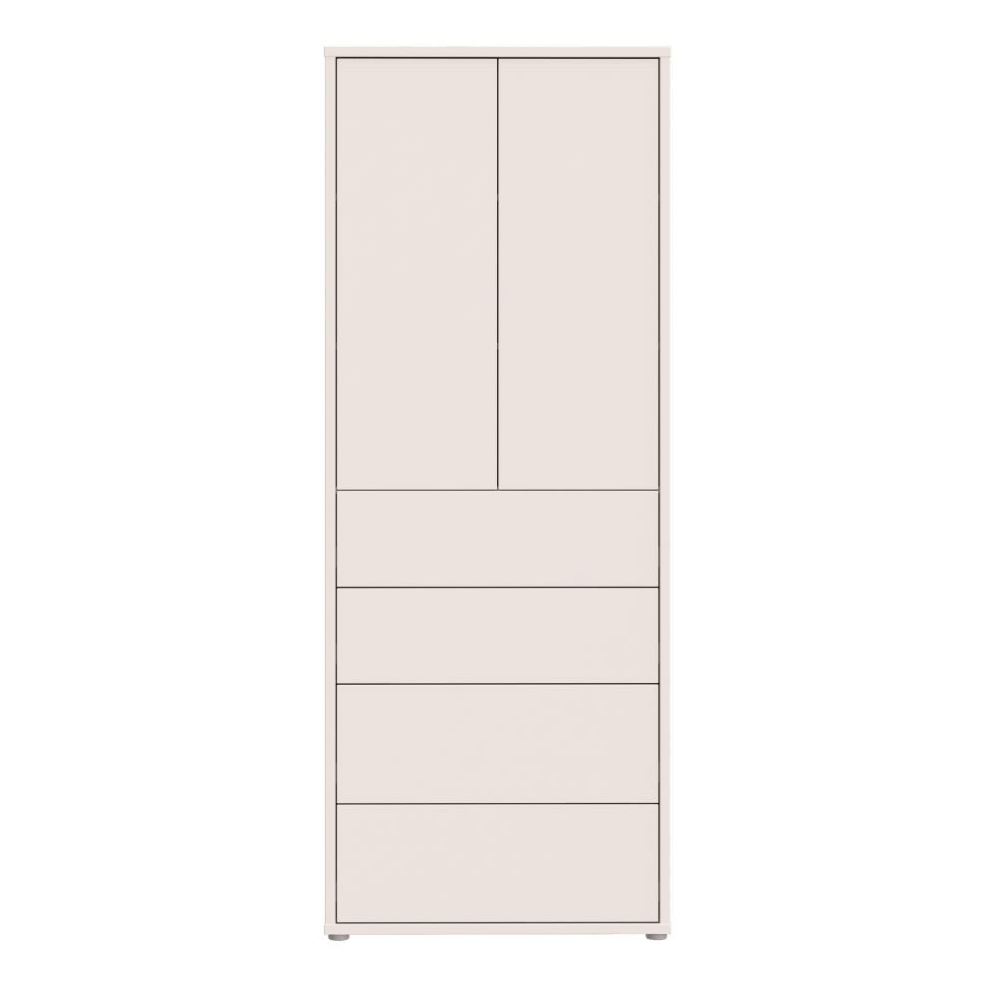 Alice Springs Storage Cabinet - 2 Door - 4 Drawer - Tall - Sand