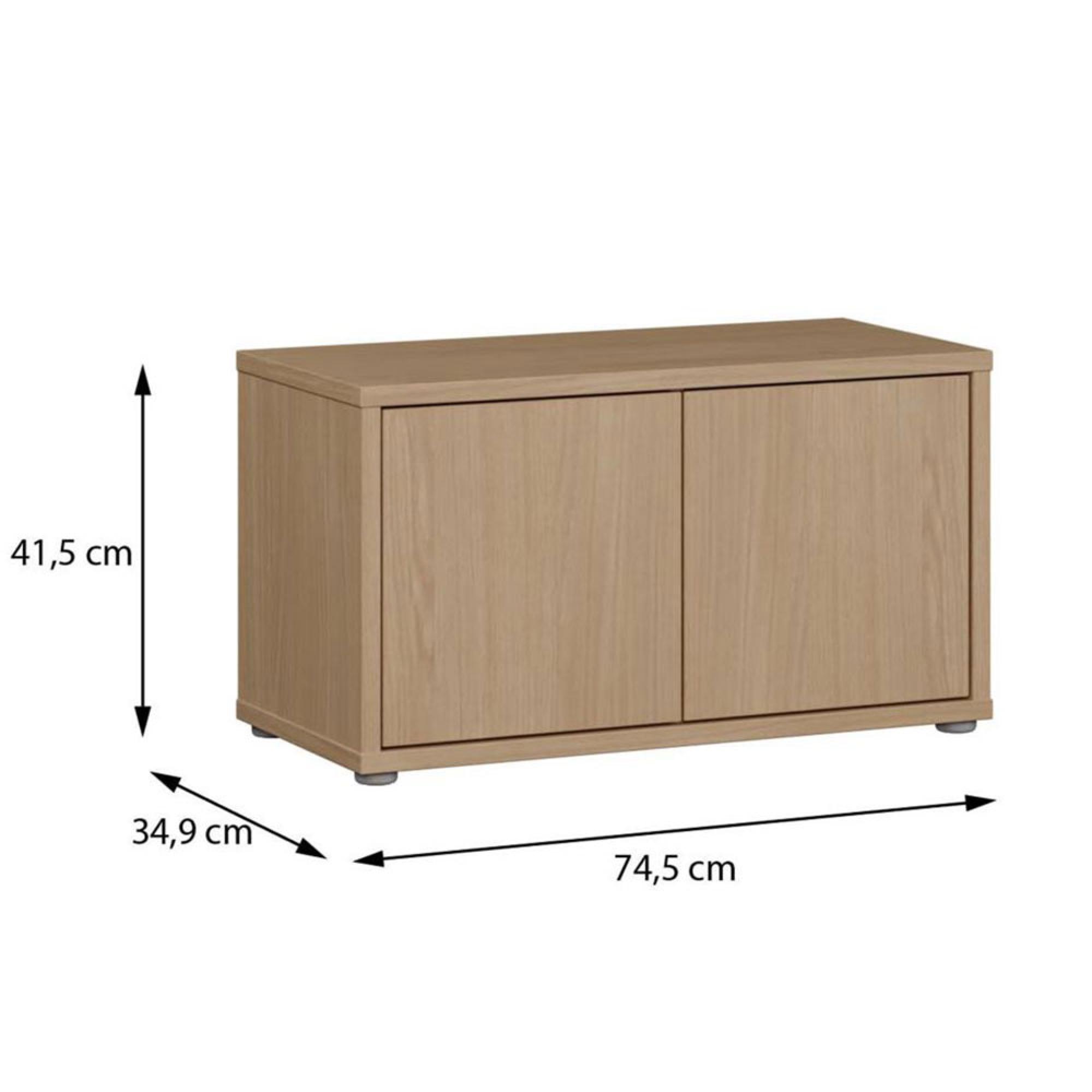 Alice Springs Storage Cabinet - 2 Door - Elegancia Oak