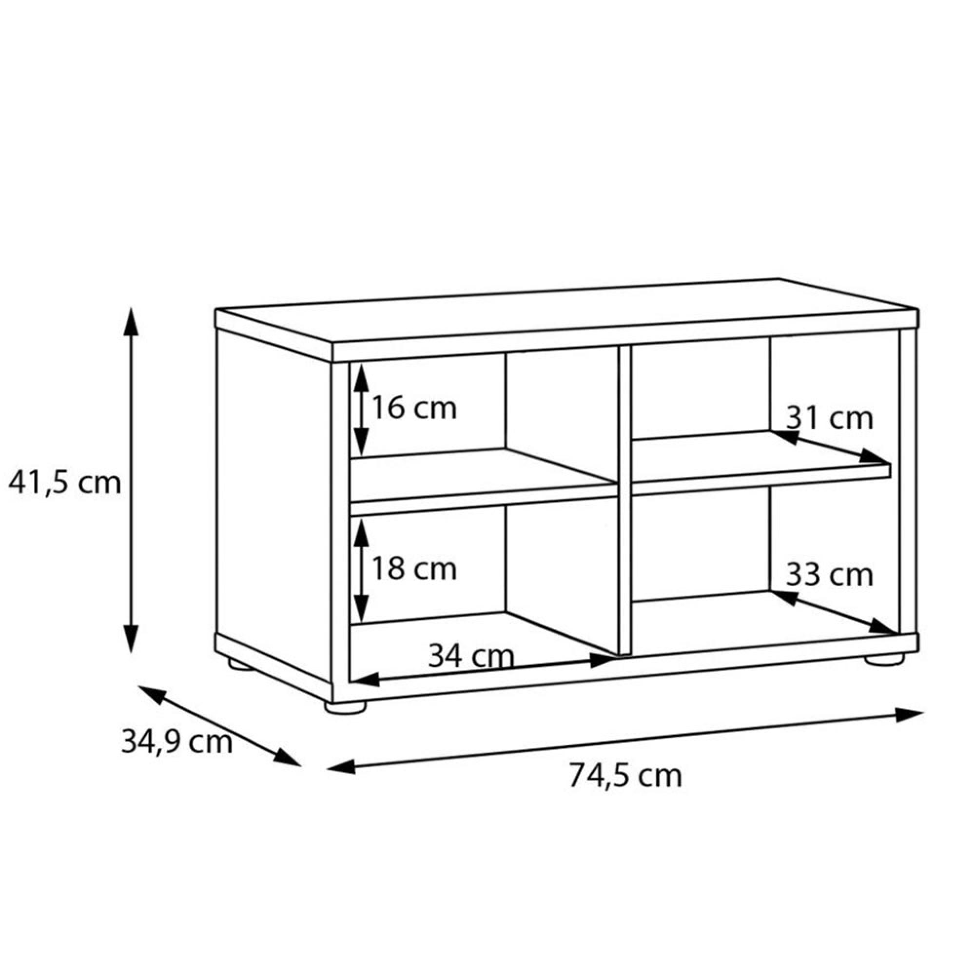 Alice Springs Storage Cabinet - 2 Door - Elegancia Oak