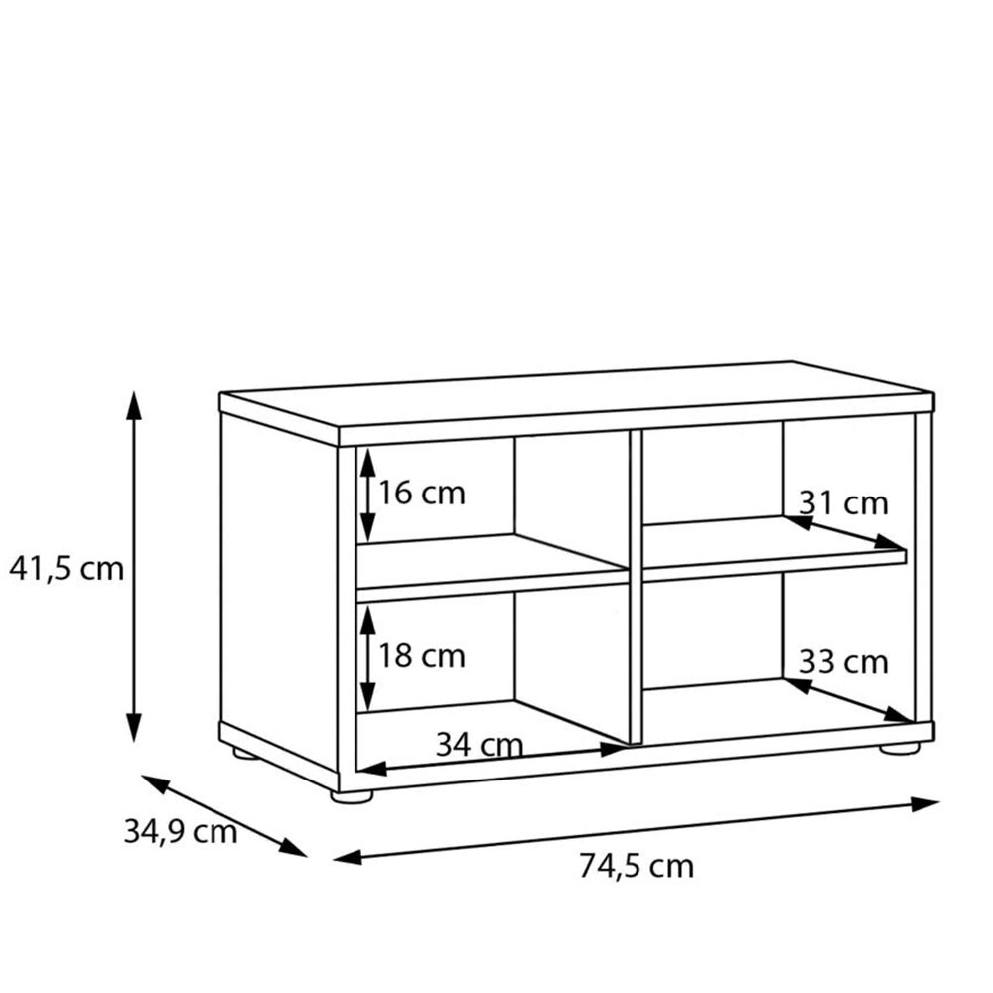 Alice Springs Storage Cabinet - 2 Door - Light Grey