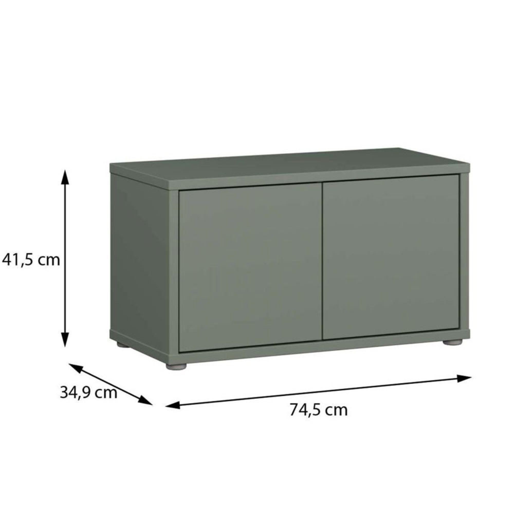 Alice Springs Storage Cabinet - 2 Door - Sage Green