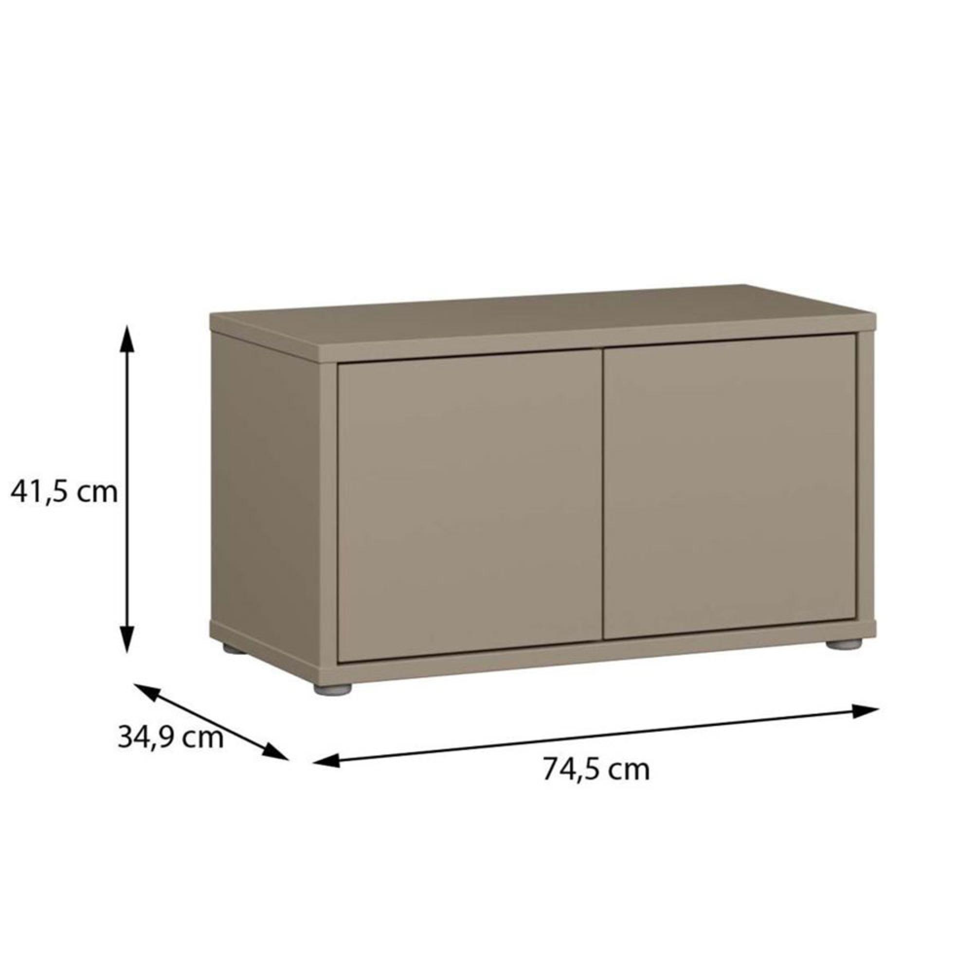 Alice Springs Storage Cabinet - 2 Door - Taupe