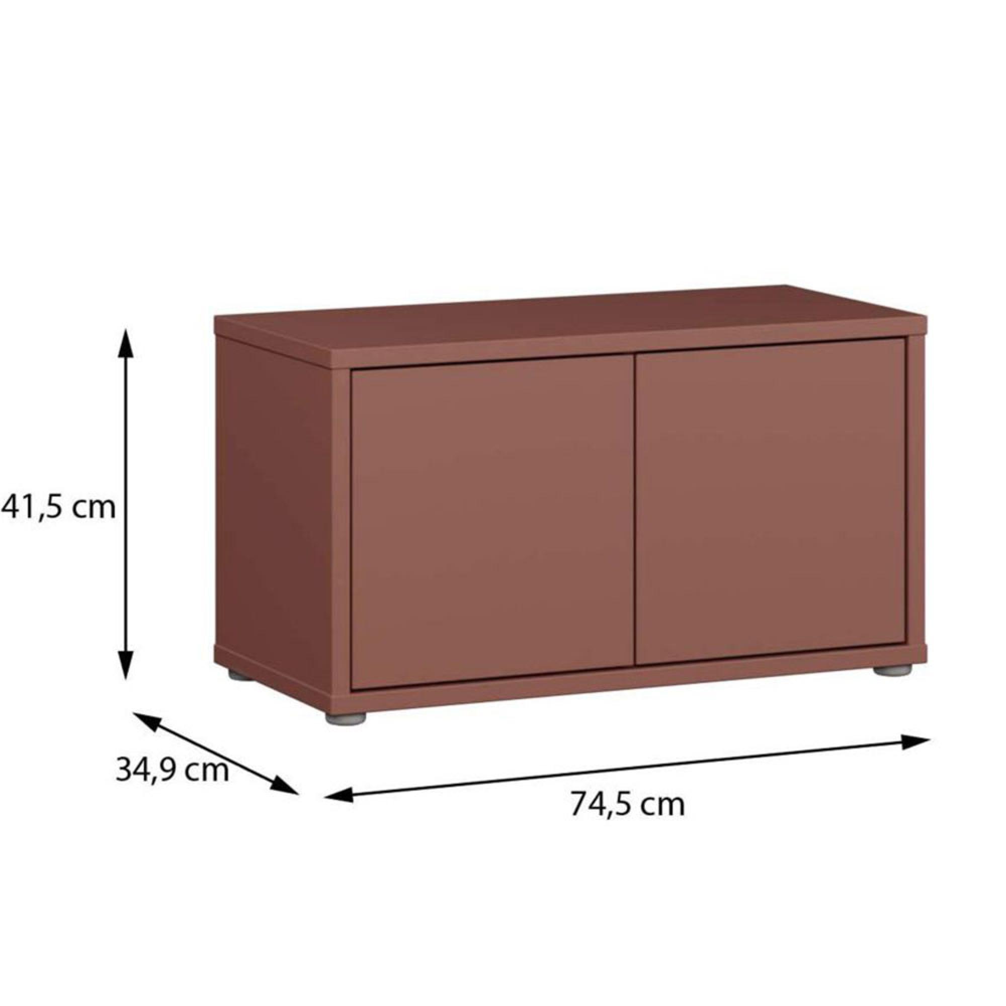Alice Springs Storage Cabinet - 2 Door - Terracotta