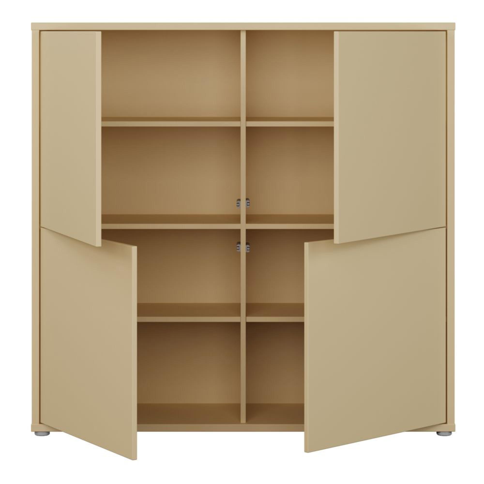 Alice Springs Storage Cabinet - 4 Door - Large - Butter Yellow