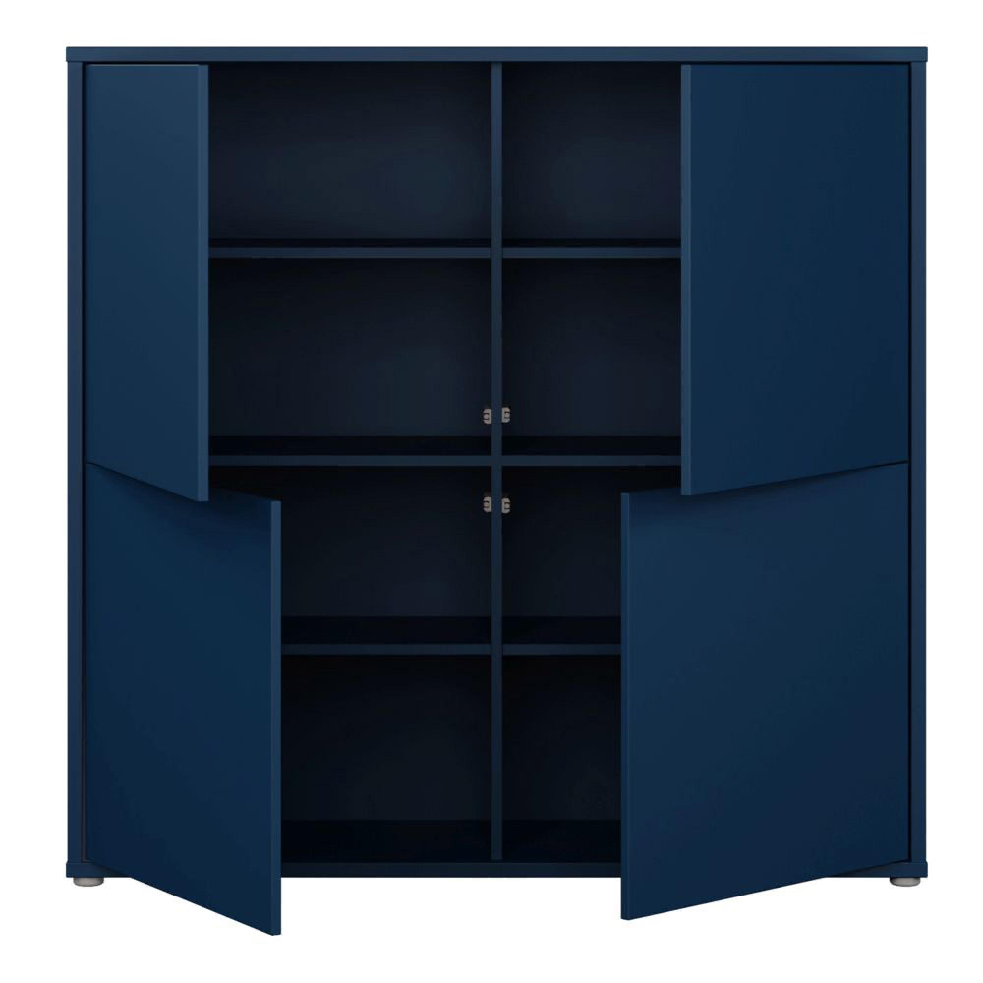Alice Springs Storage Cabinet - 4 Door - Large - Night Blue