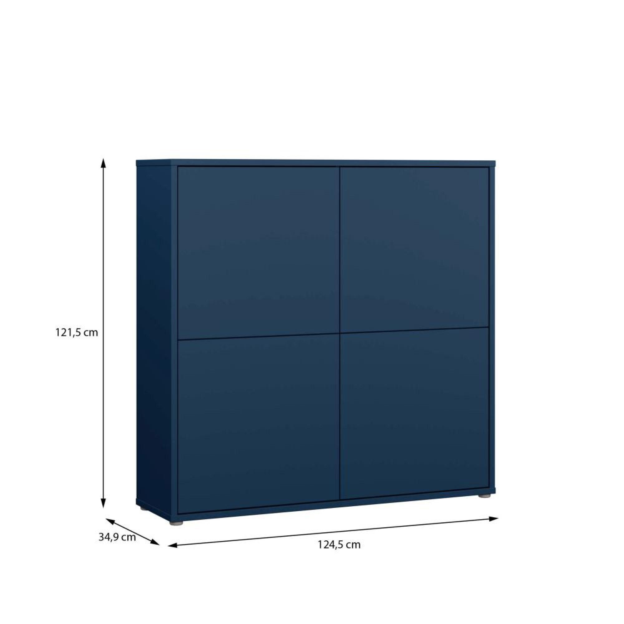 Alice Springs Storage Cabinet - 4 Door - Large - Night Blue