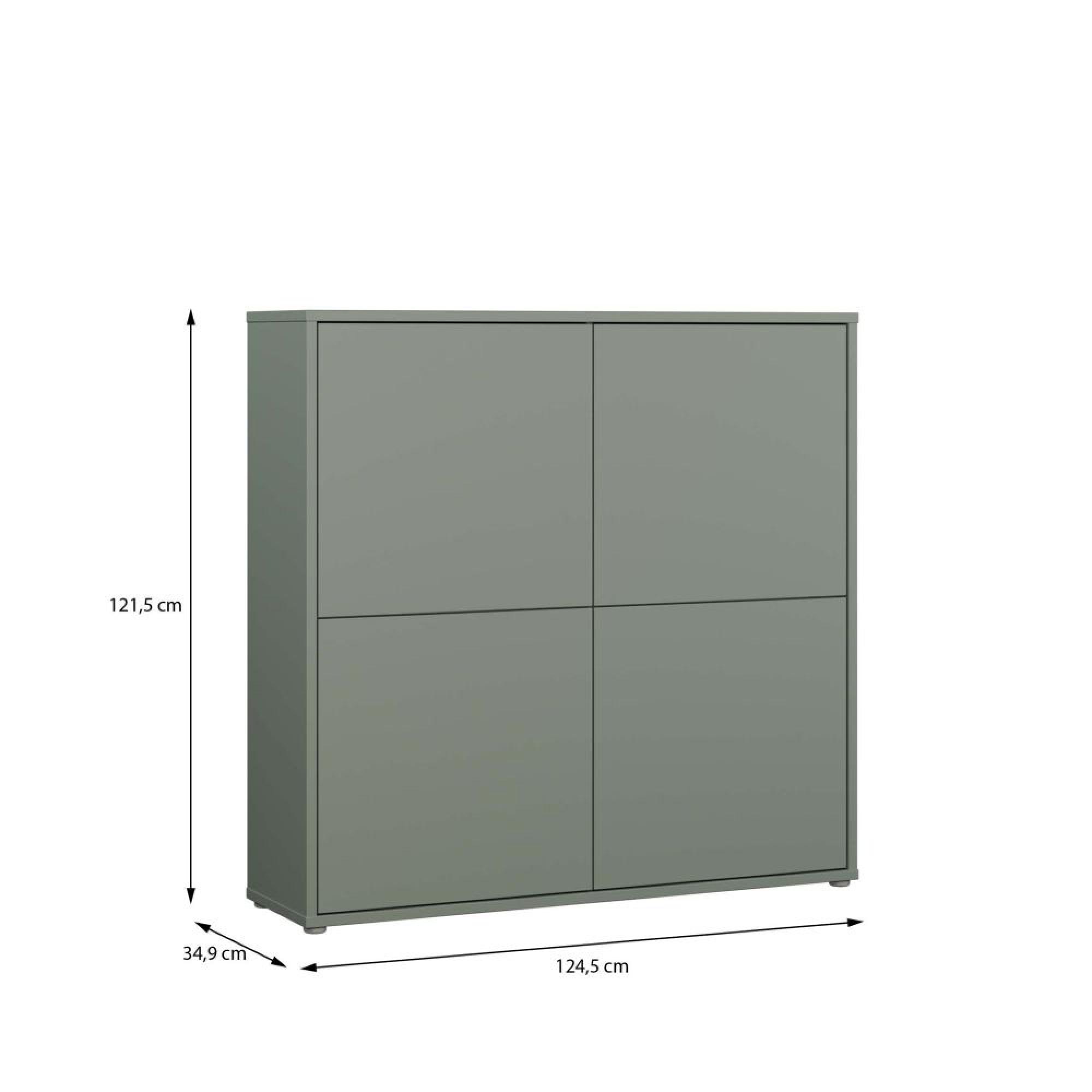 Alice Springs Storage Cabinet - 4 Door - Large - Sage Green