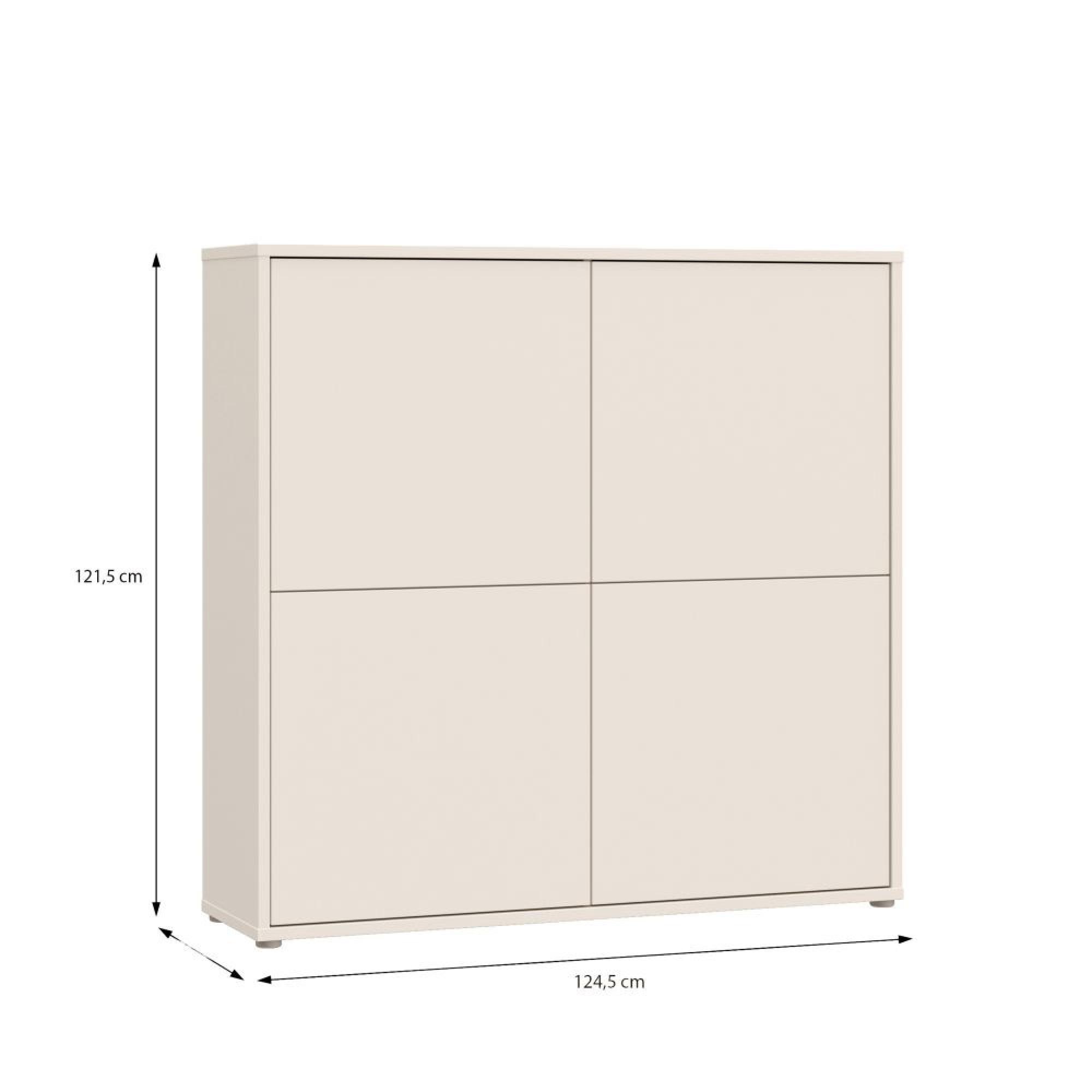 Alice Springs Storage Cabinet - 4 Door - Large - Sand