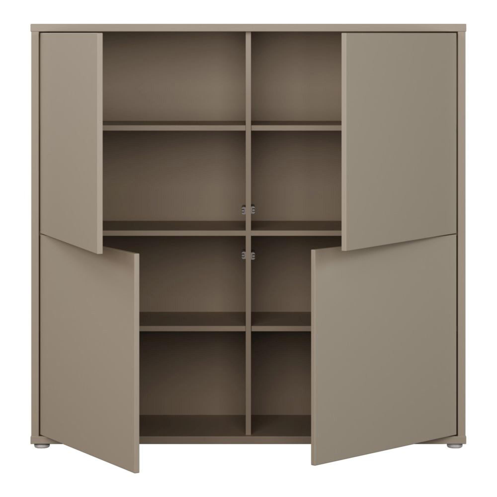 Alice Springs Storage Cabinet - 4 Door - Large - Taupe