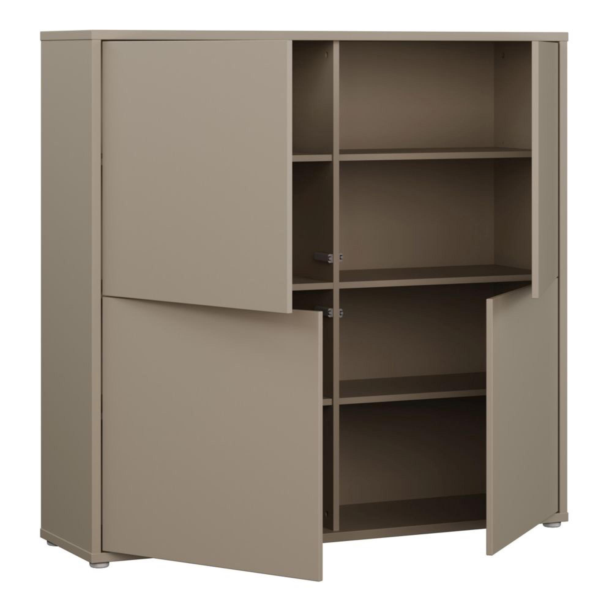 Alice Springs Storage Cabinet - 4 Door - Large - Taupe
