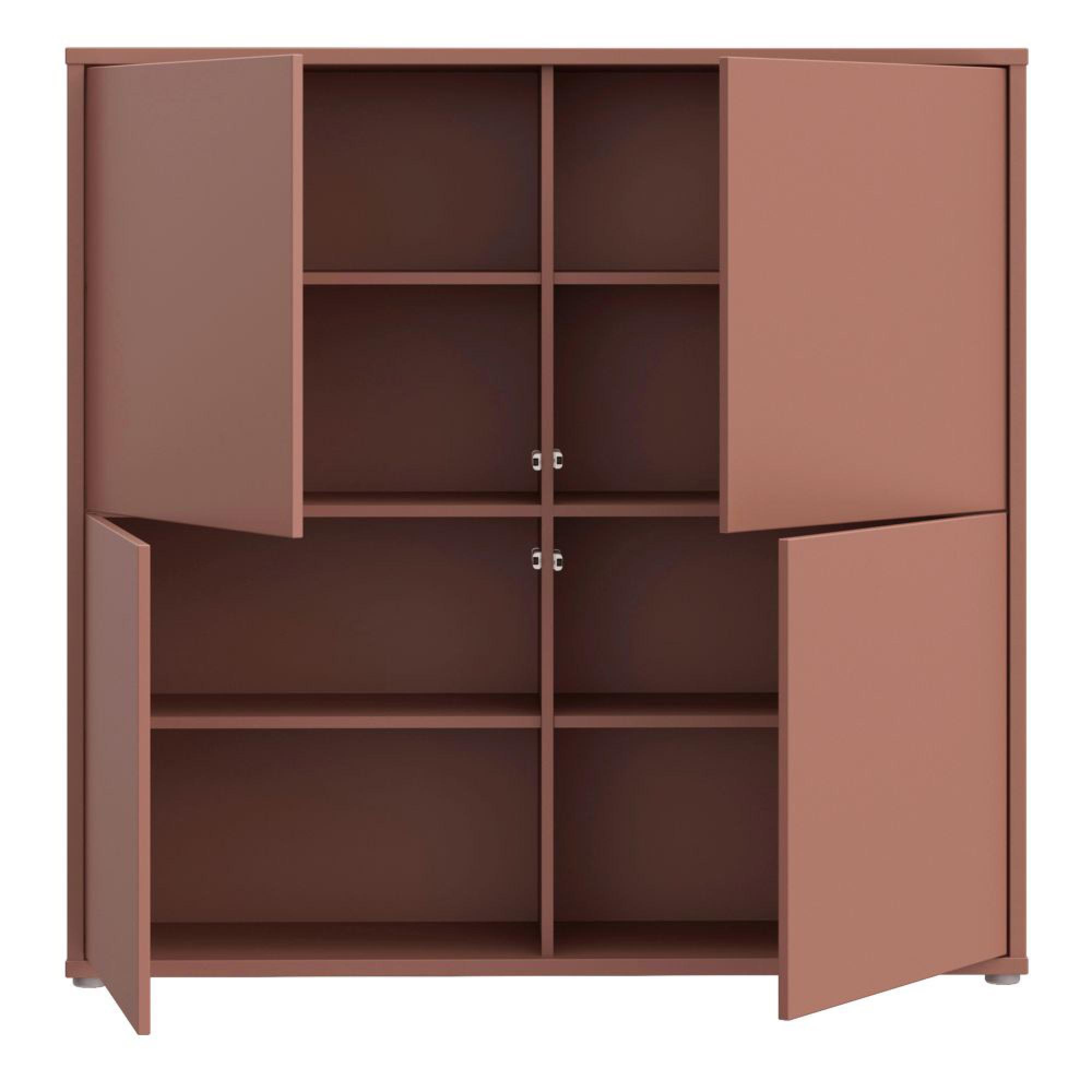 Alice Springs Storage Cabinet - 4 Door - Large - Terracotta