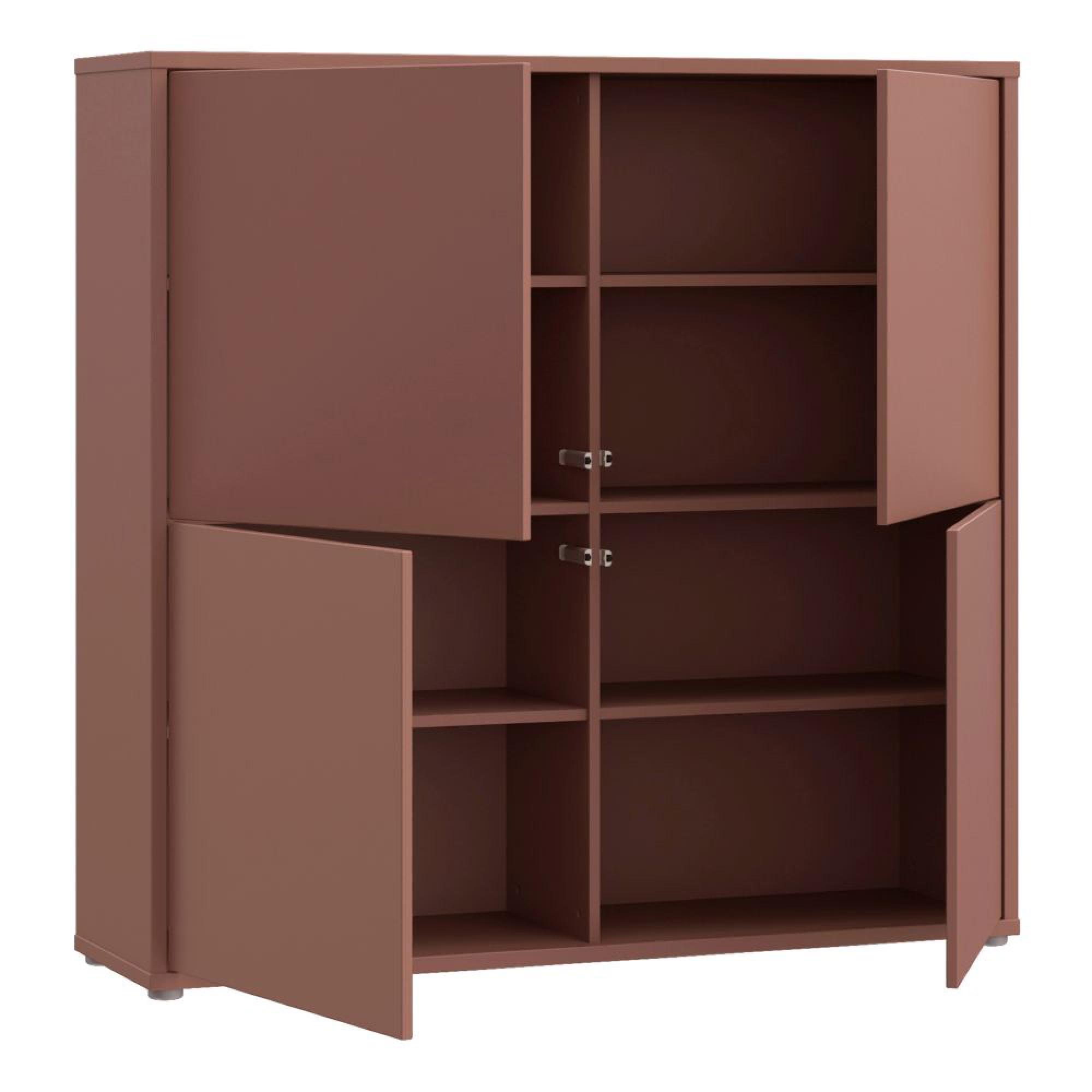 Alice Springs Storage Cabinet - 4 Door - Large - Terracotta