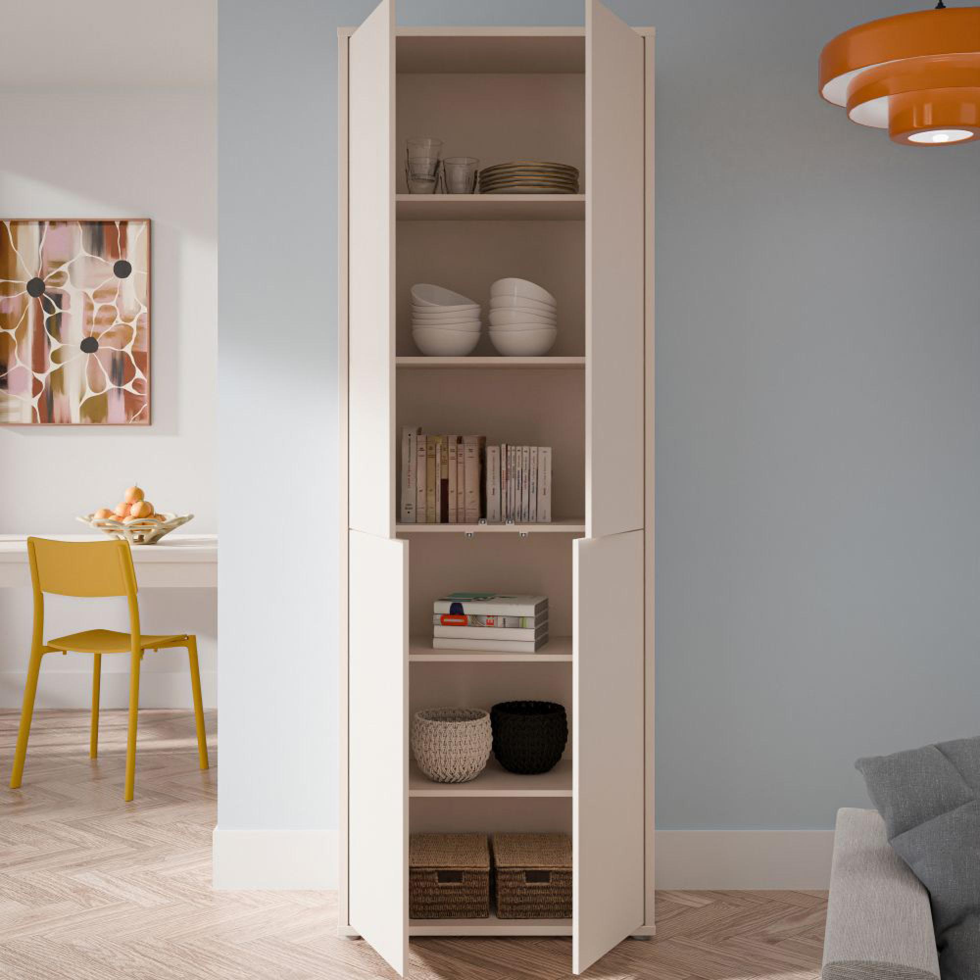 Alice Springs Storage Cabinet - 4 Door - Tall - Sand