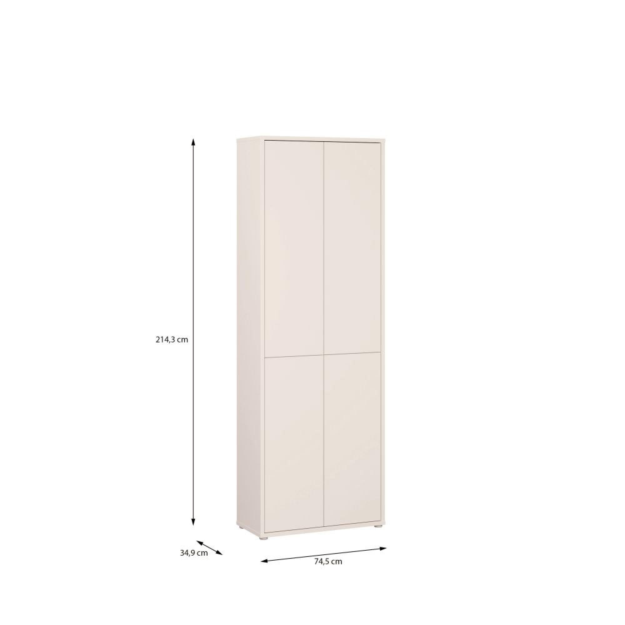 Alice Springs Storage Cabinet - 4 Door - Tall - Sand