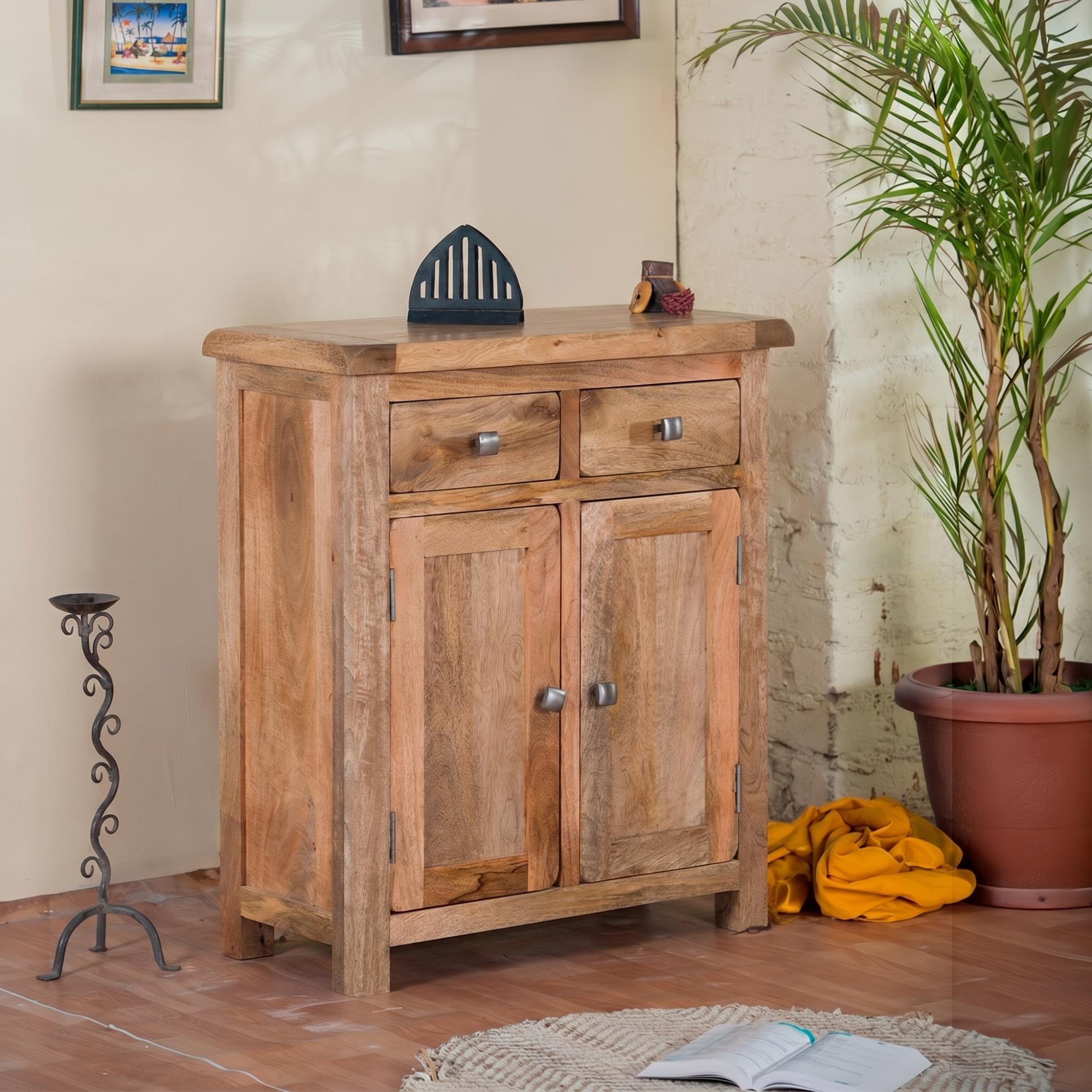 Odisha Hall Cabinet - 2 Door - Solid Mango Wood