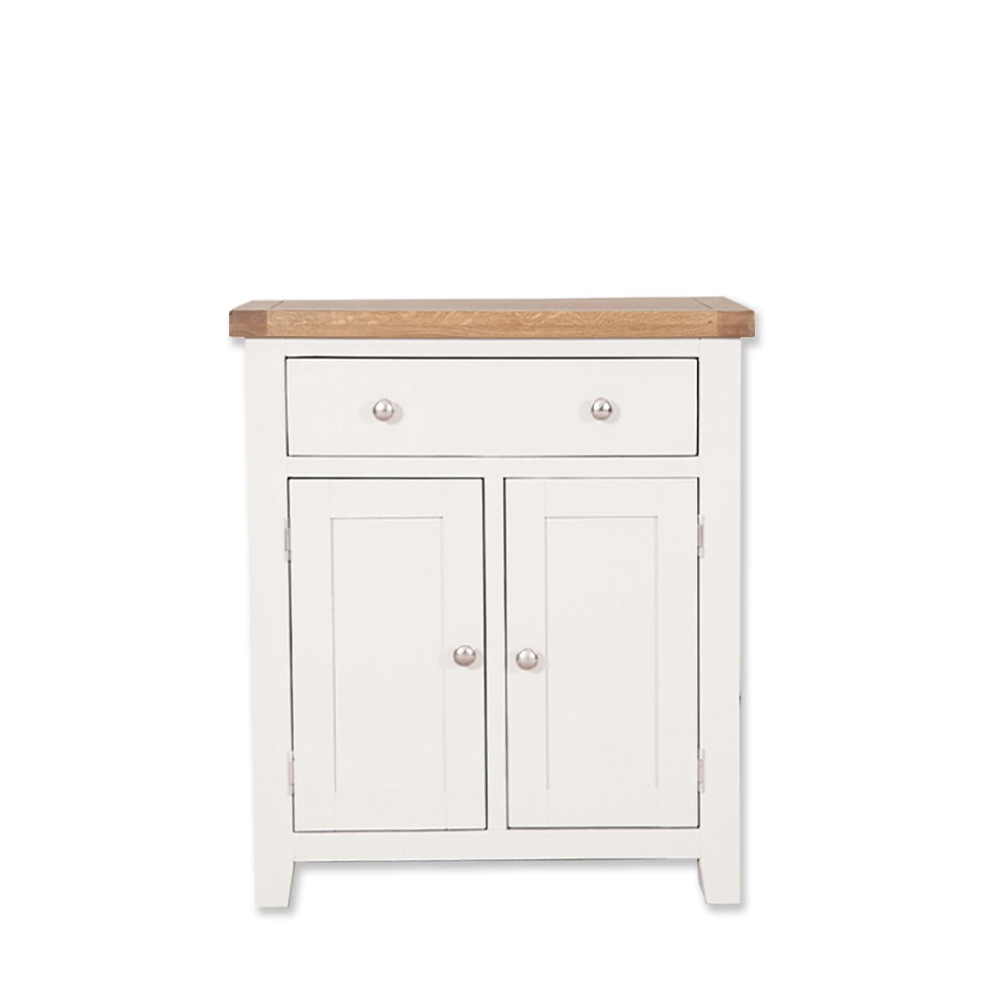 Melbourne Hall Cabinet - 2 Door - White and Wood