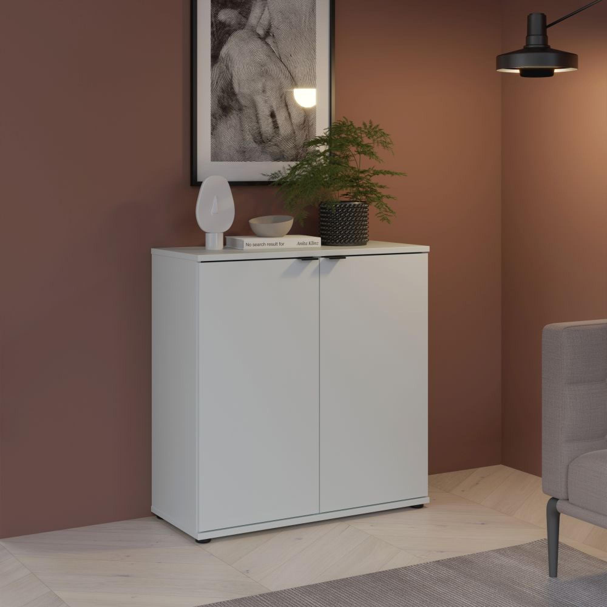 Ganymede Hall Cabinet - 2 Door - Light Grey