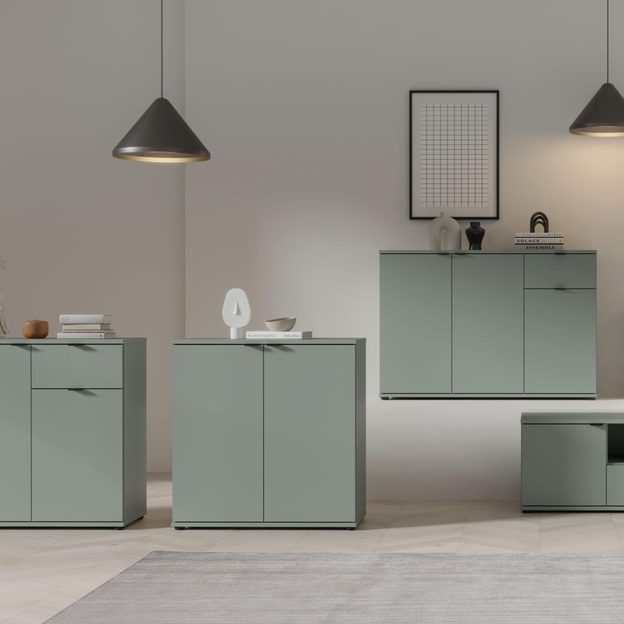 Ganymede Hall Cabinet - 2 Door - Sage Green