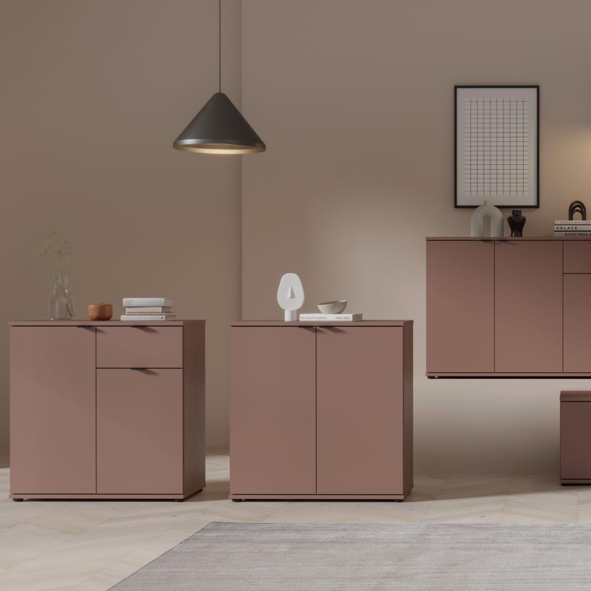 Ganymede Hall Cabinet - 2 Door - Terracotta