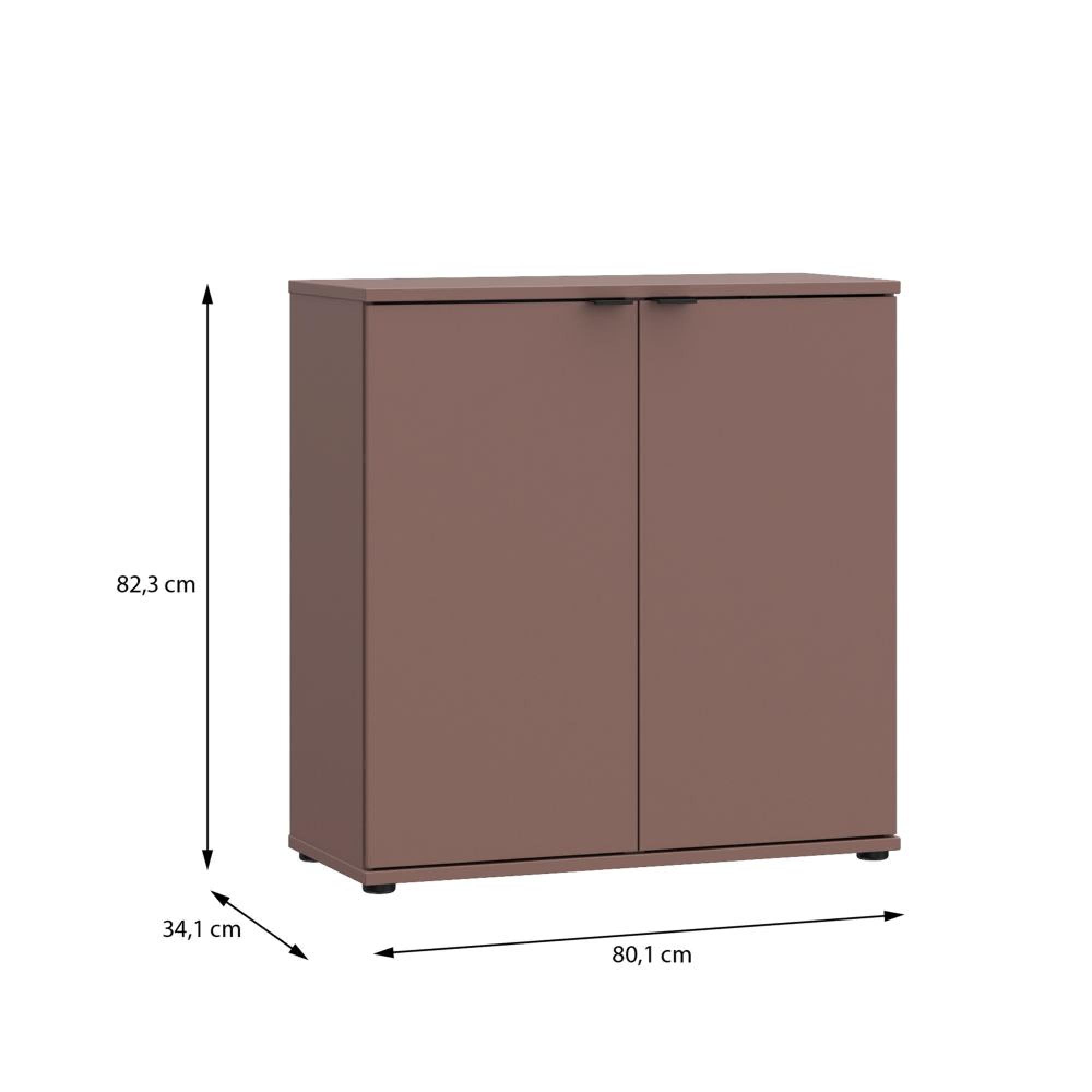 Ganymede Hall Cabinet - 2 Door - Terracotta