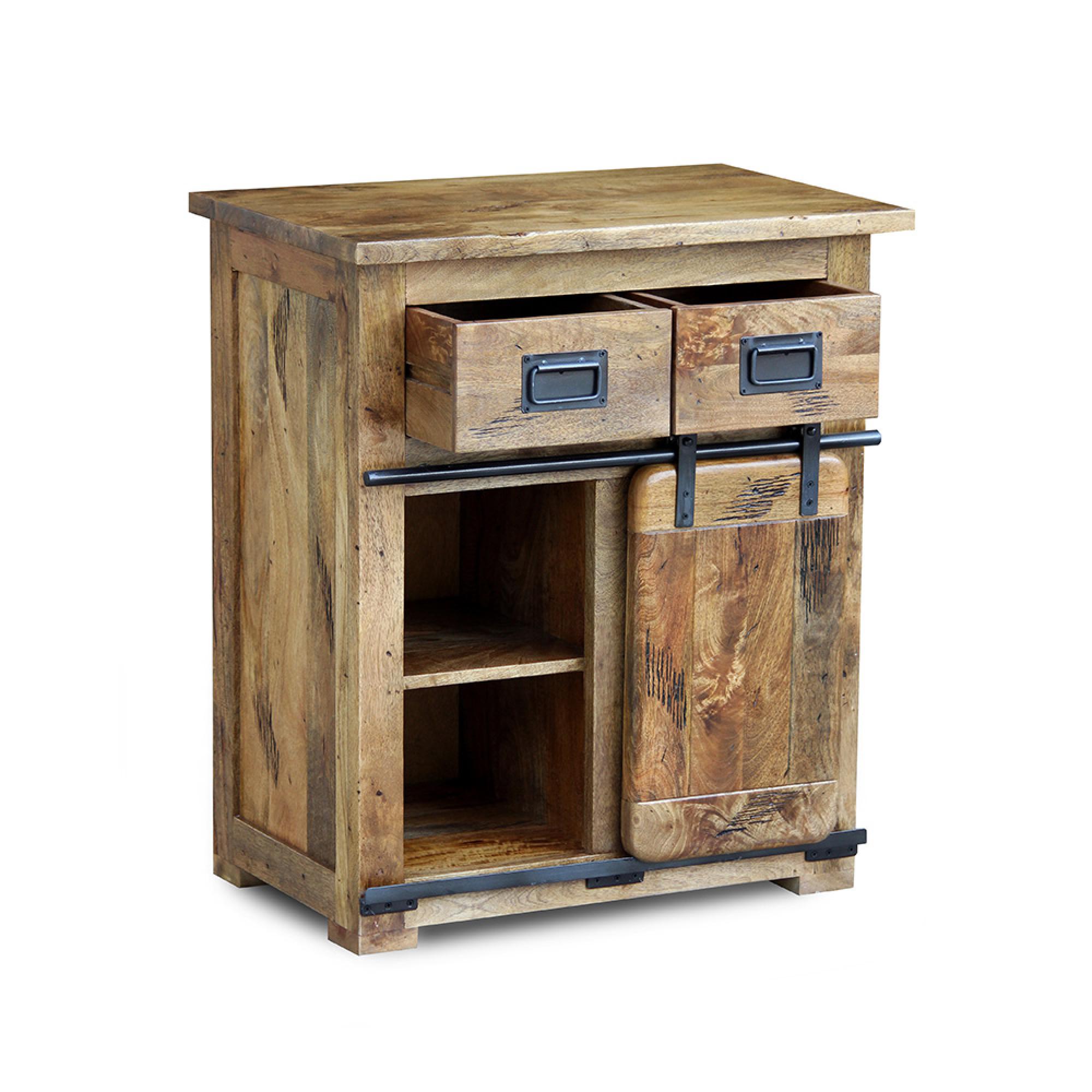 Raipur Works Hall Cabinet - Industrial Style Wooden