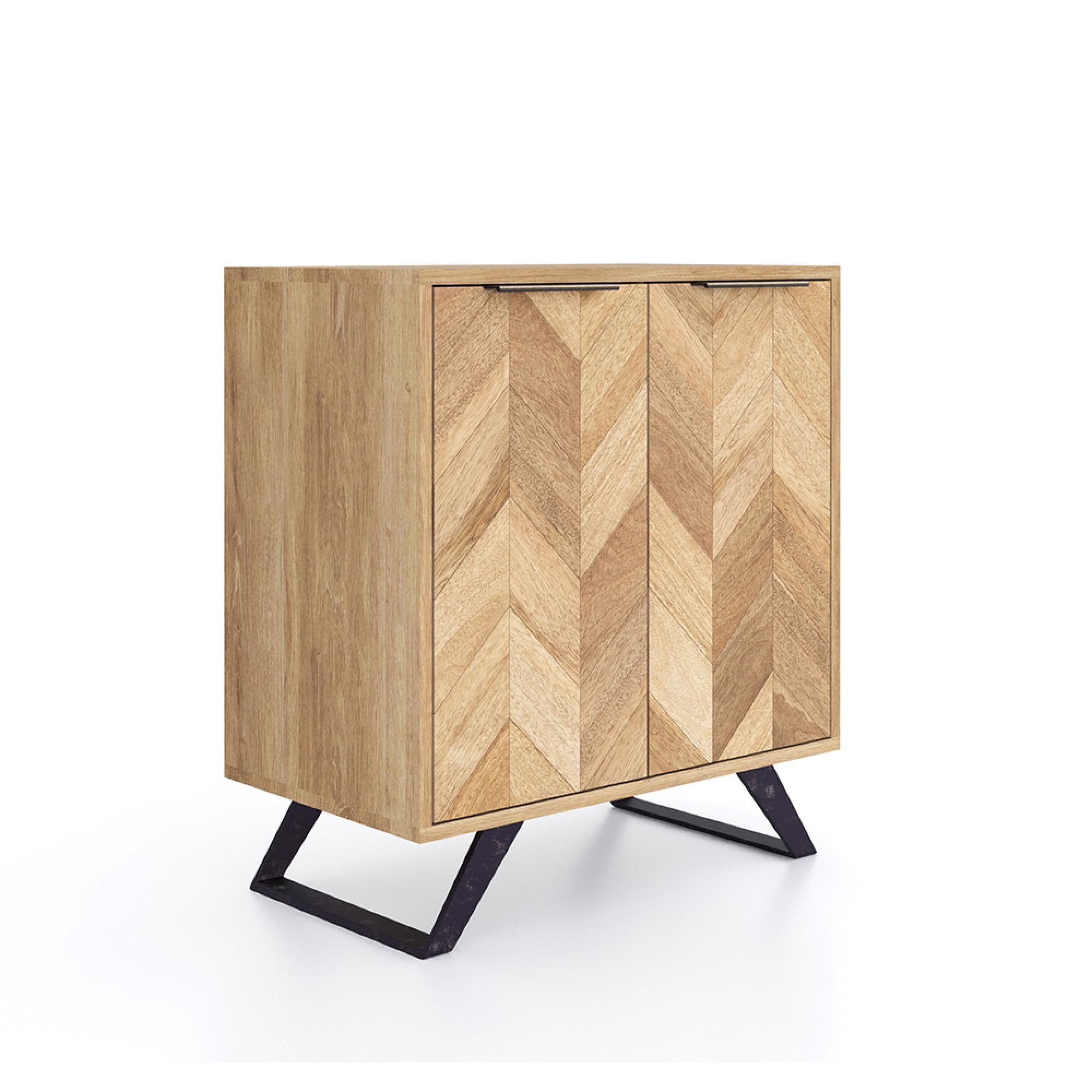 Agra Hall Cabinet - 2 Door - Parquet