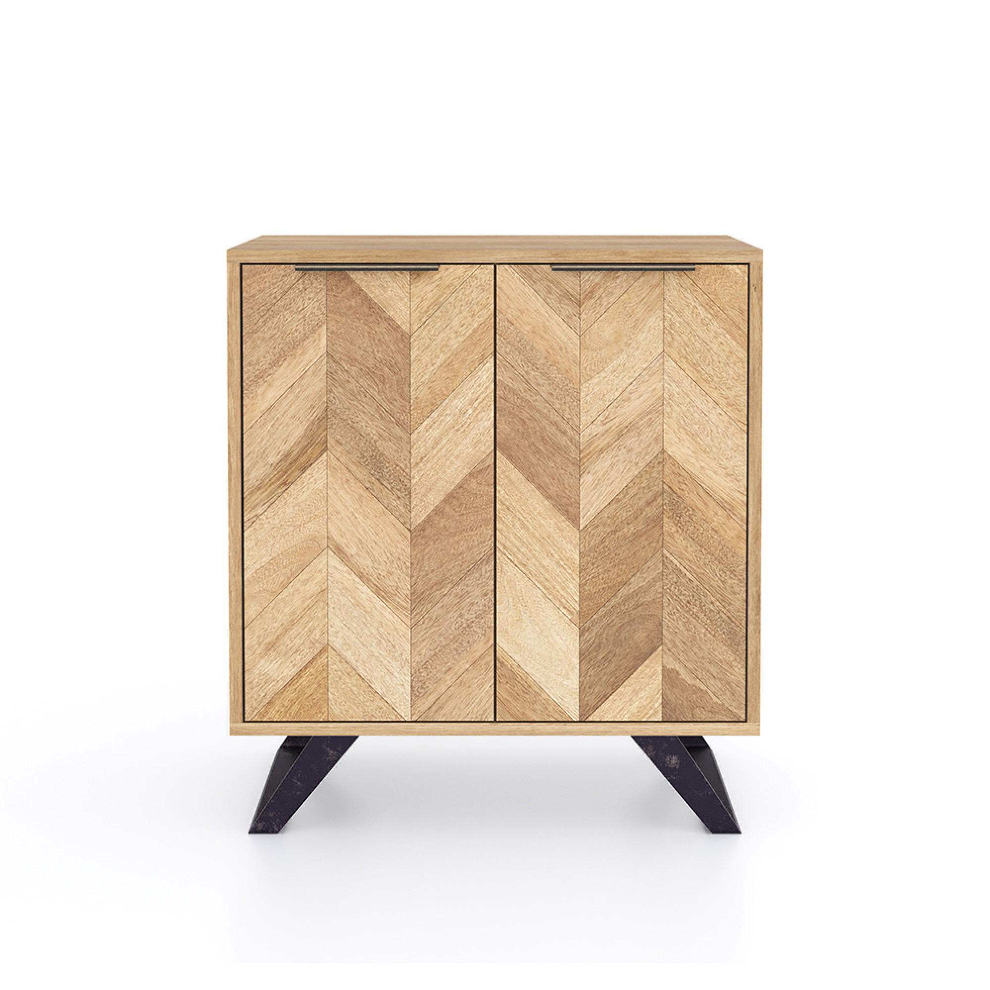 Agra Hall Cabinet - 2 Door - Parquet