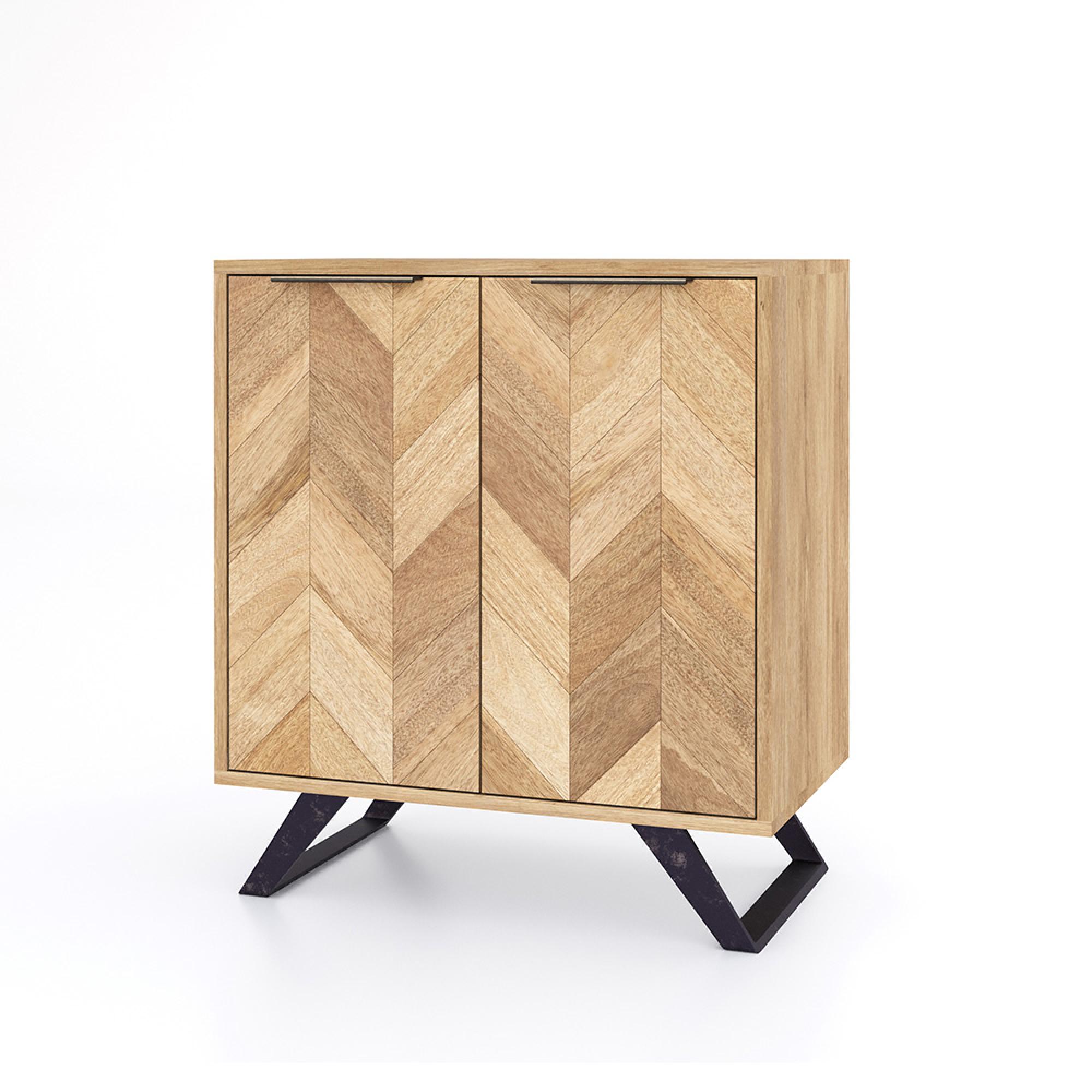 Agra Hall Cabinet - 2 Door - Parquet