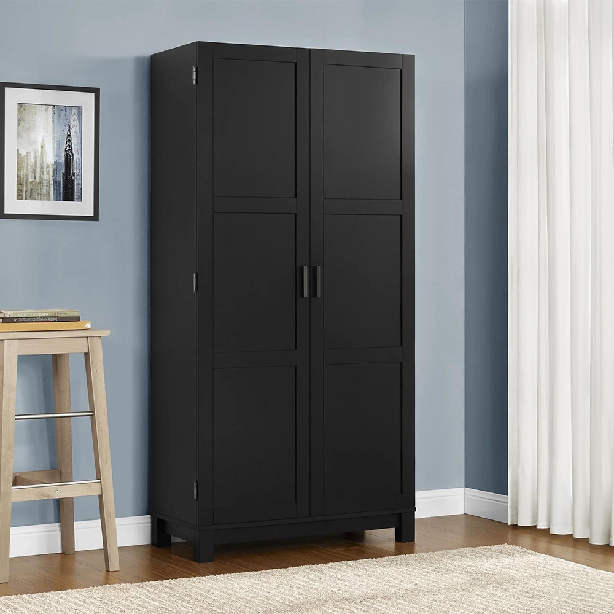 Carver Storage Cabinet - Black - 5278296PCOMUK