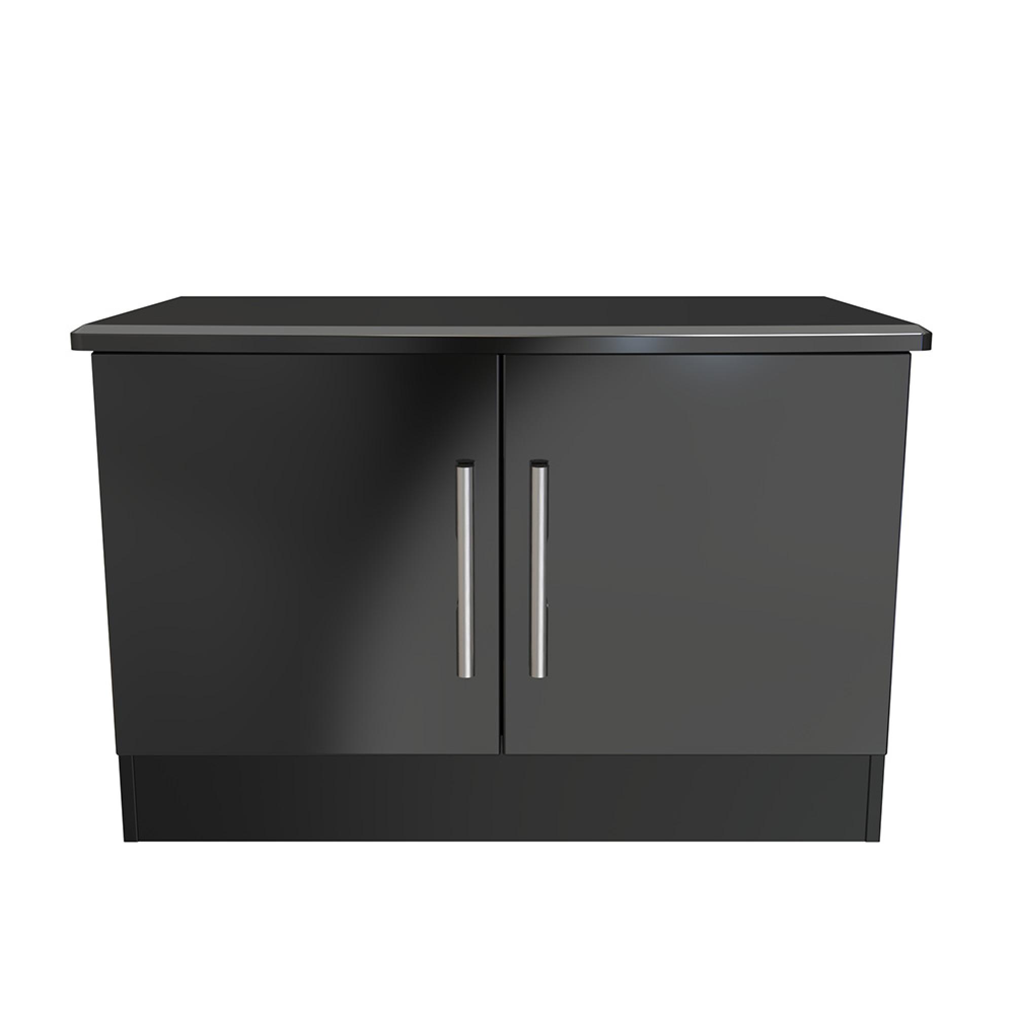 Knightsbridge Low Cabinet - 2 Door - Black Gloss