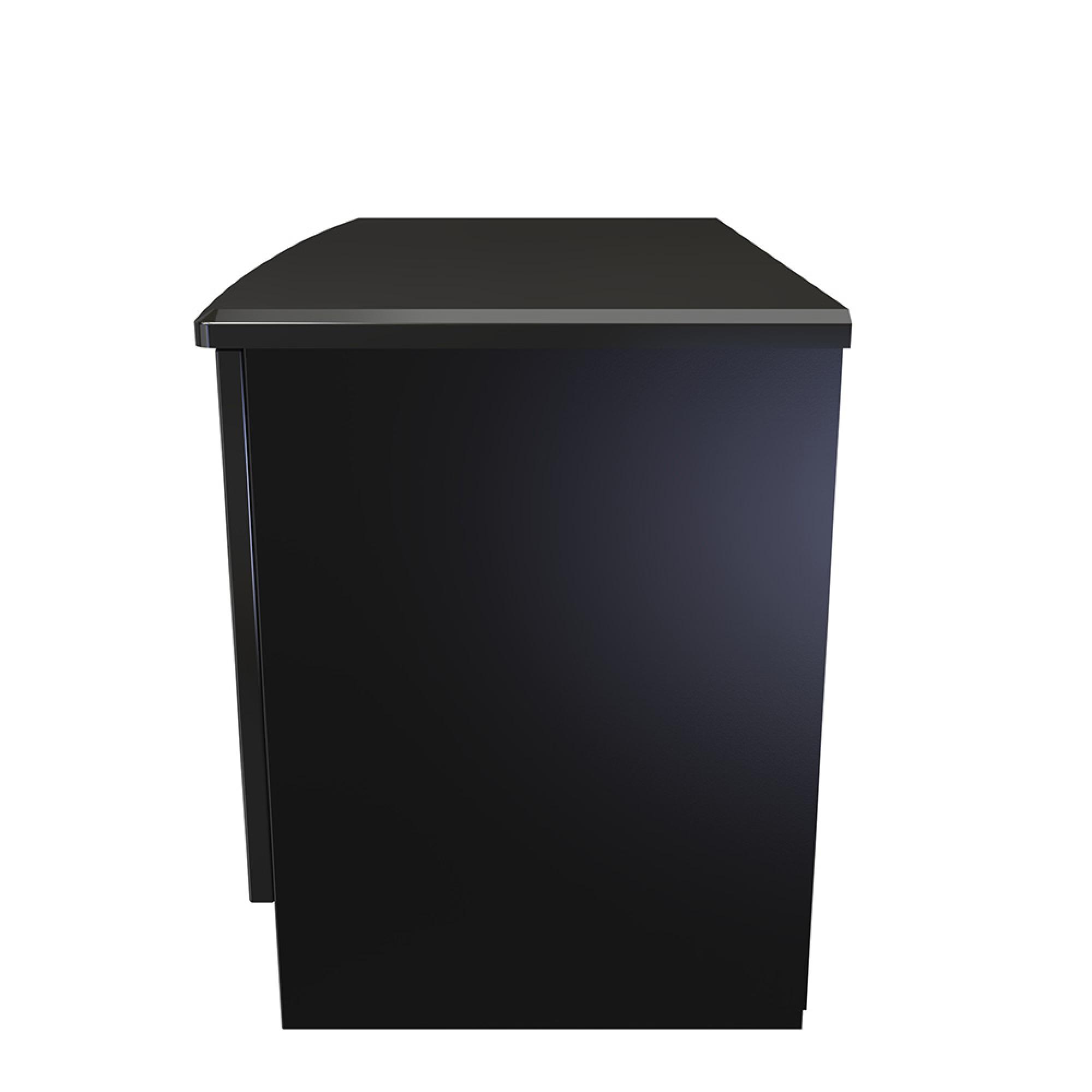 Knightsbridge Low Cabinet - 2 Door - Black Gloss