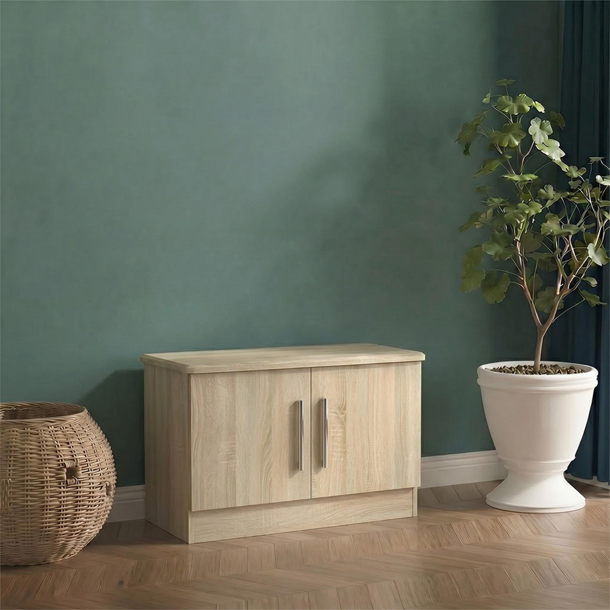 Knightsbridge Low Cabinet - 2 Door - Oak