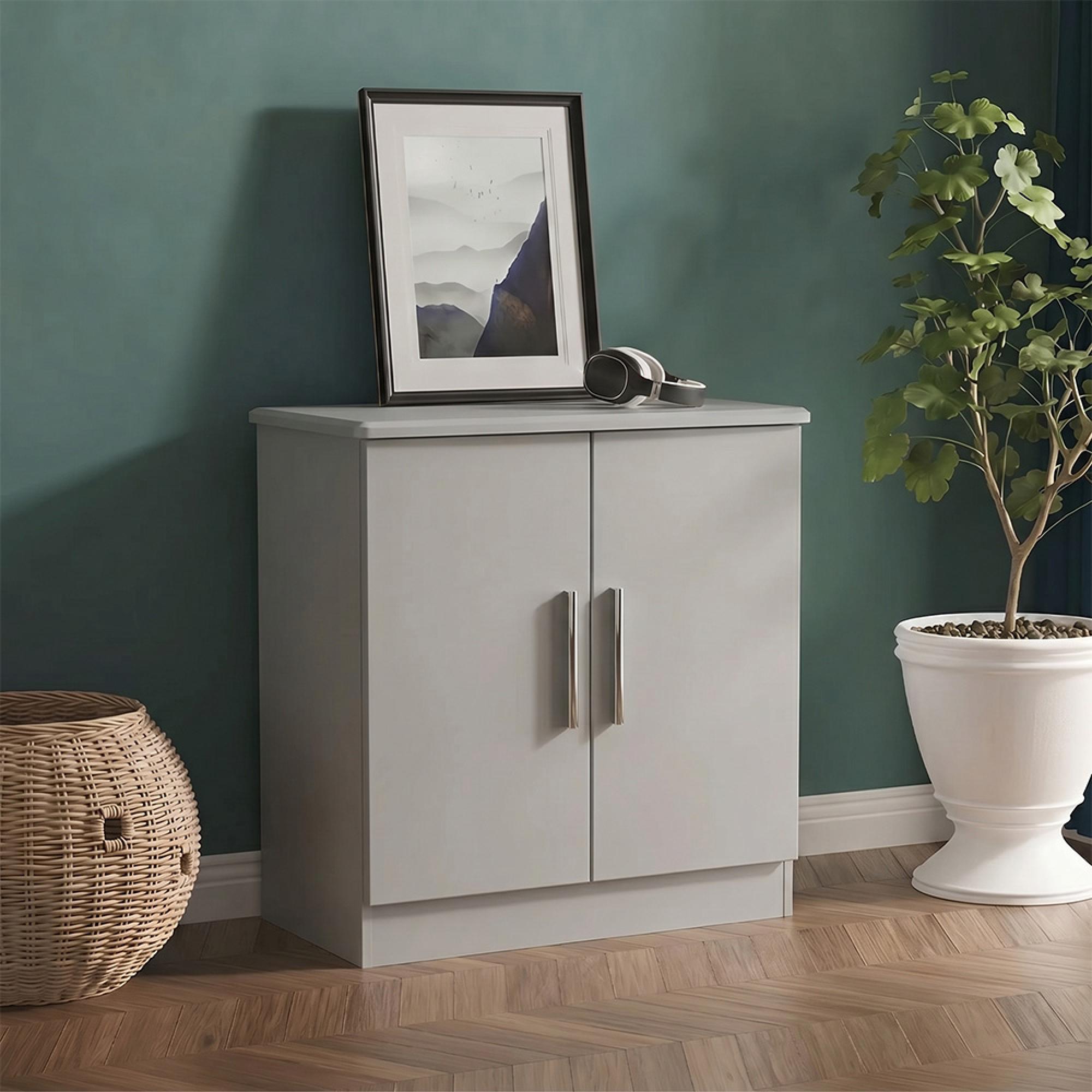 Knightsbridge Hall Cabinet - 2 Door - Grey